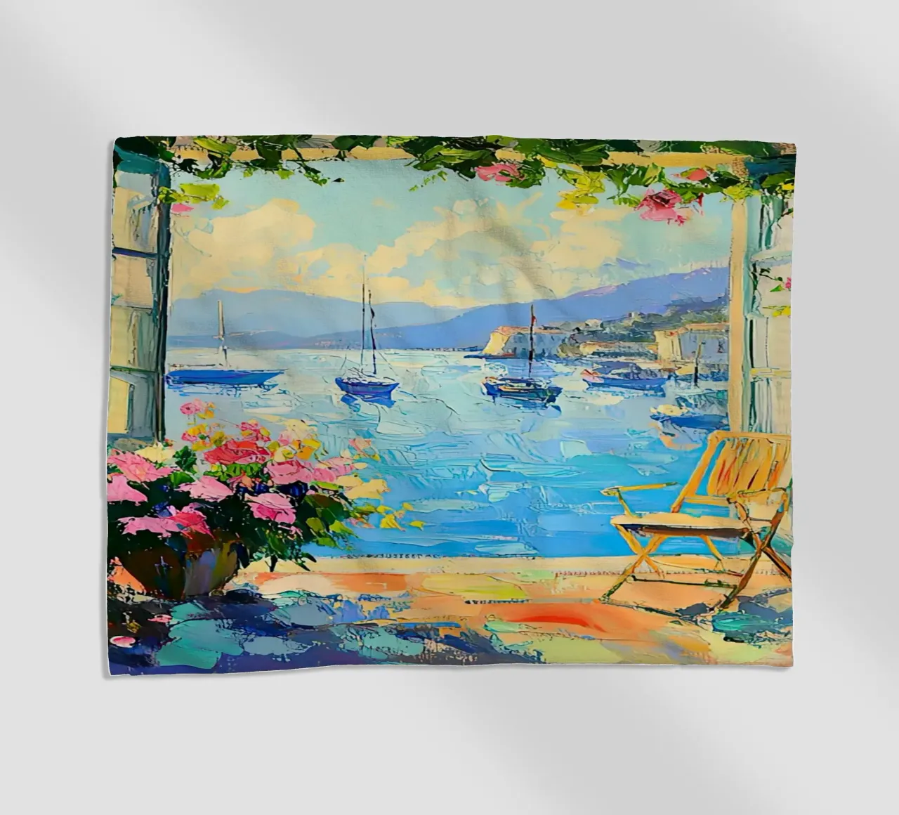 Matisse inspires "Colour explosion in the morning" beach towel by ArtByNiki