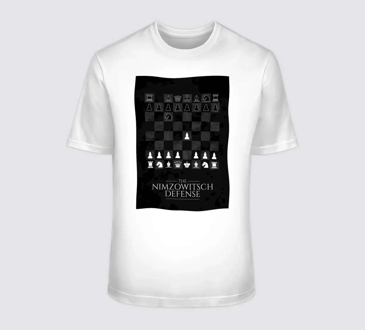 Difesa Nimzowitsch Scacchi t-shirt da Jacob W MICKELSON