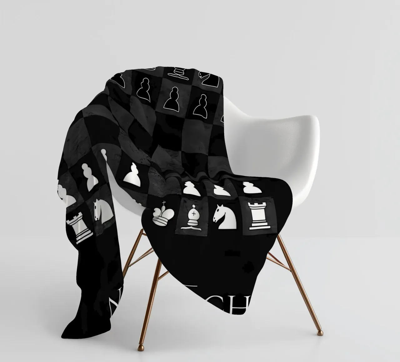 Difesa Nimzowitsch Scacchi coperta in pile da Jacob W MICKELSON