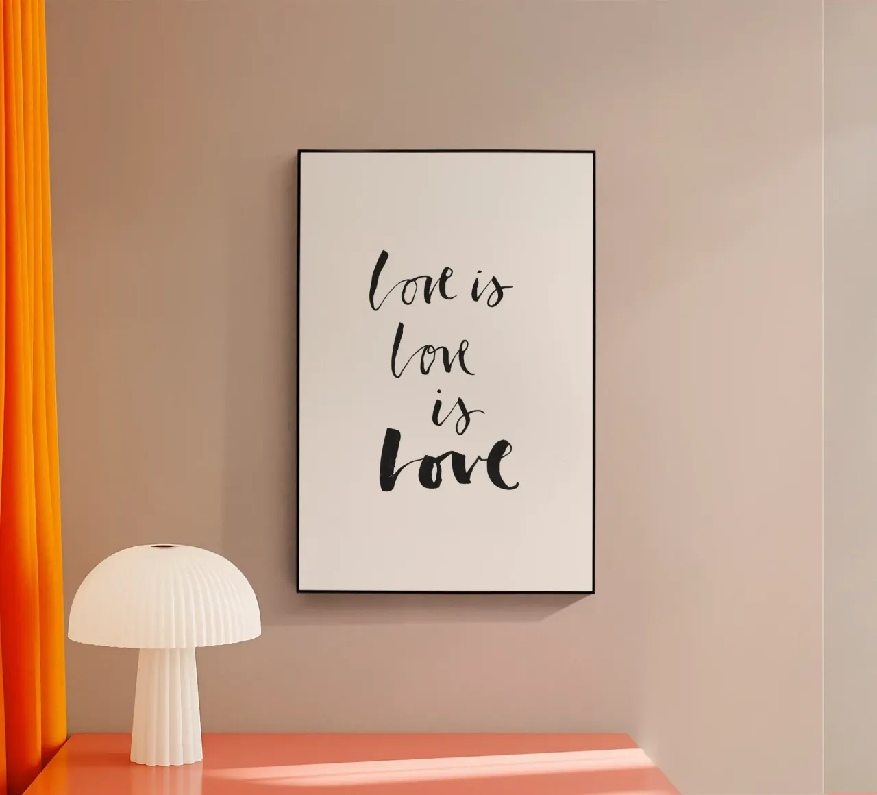 Love White plexiglass da Klaus with K