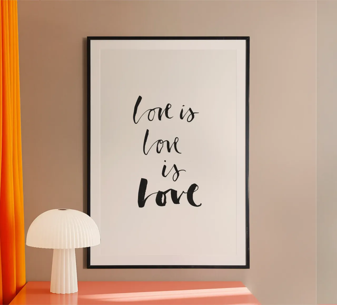 Love White poster da Klaus with K