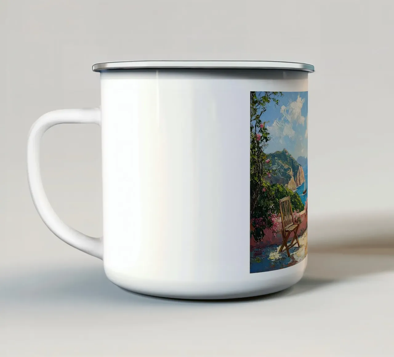 Matisse ispira le "Impressioni fauviste". tazza in smalto da Nikis Art Studio