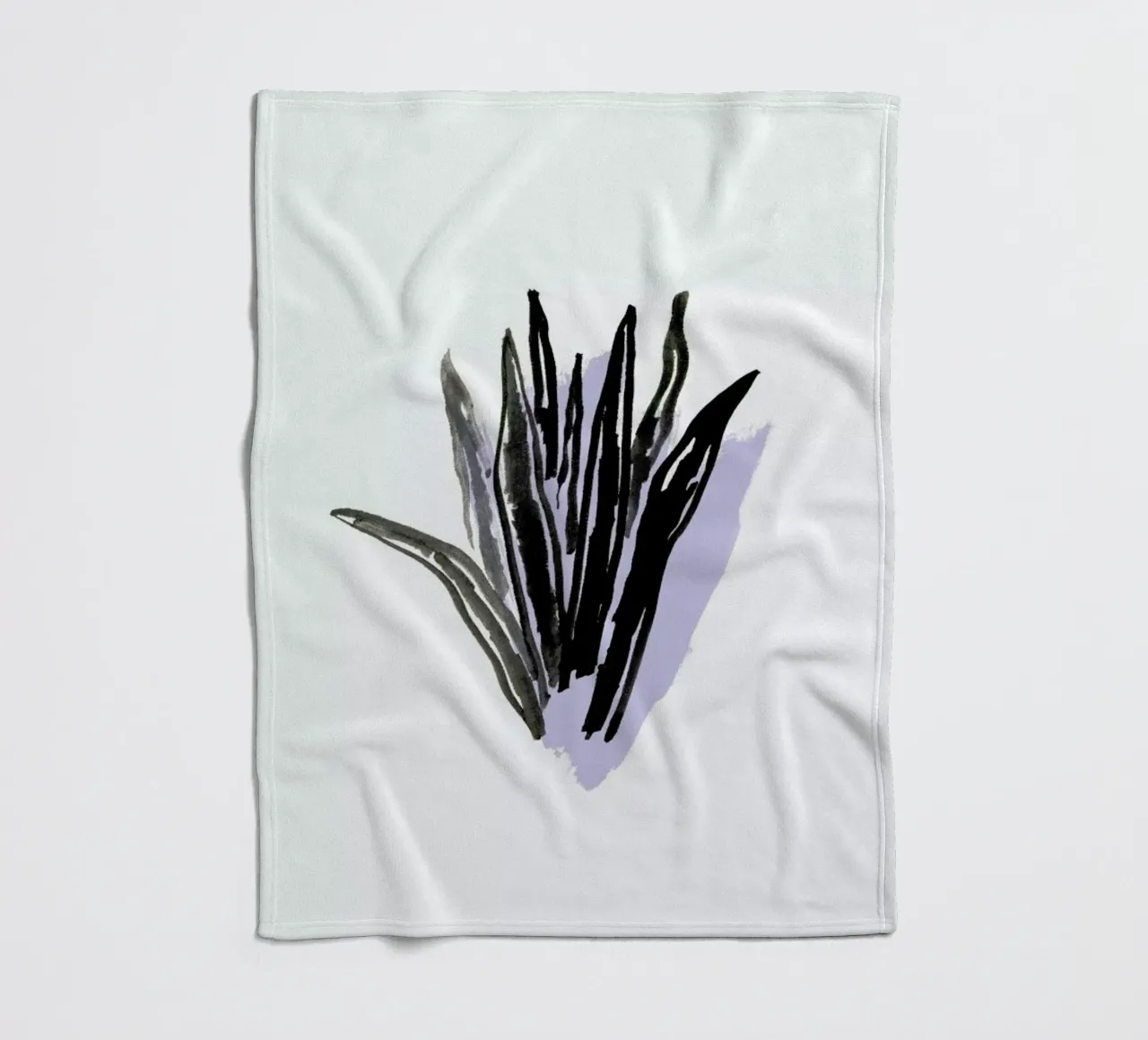 Plants & Colours 4 fleece blanket by Farina Kuklinski