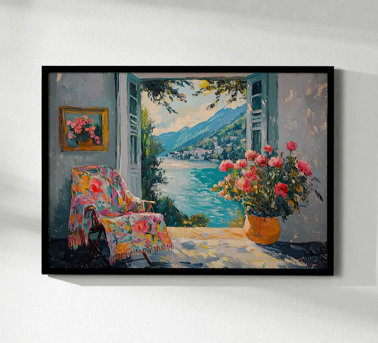 Matisse ispira i "Colori che cantano" poster con telaio in alluminio da Nikis Art Studio