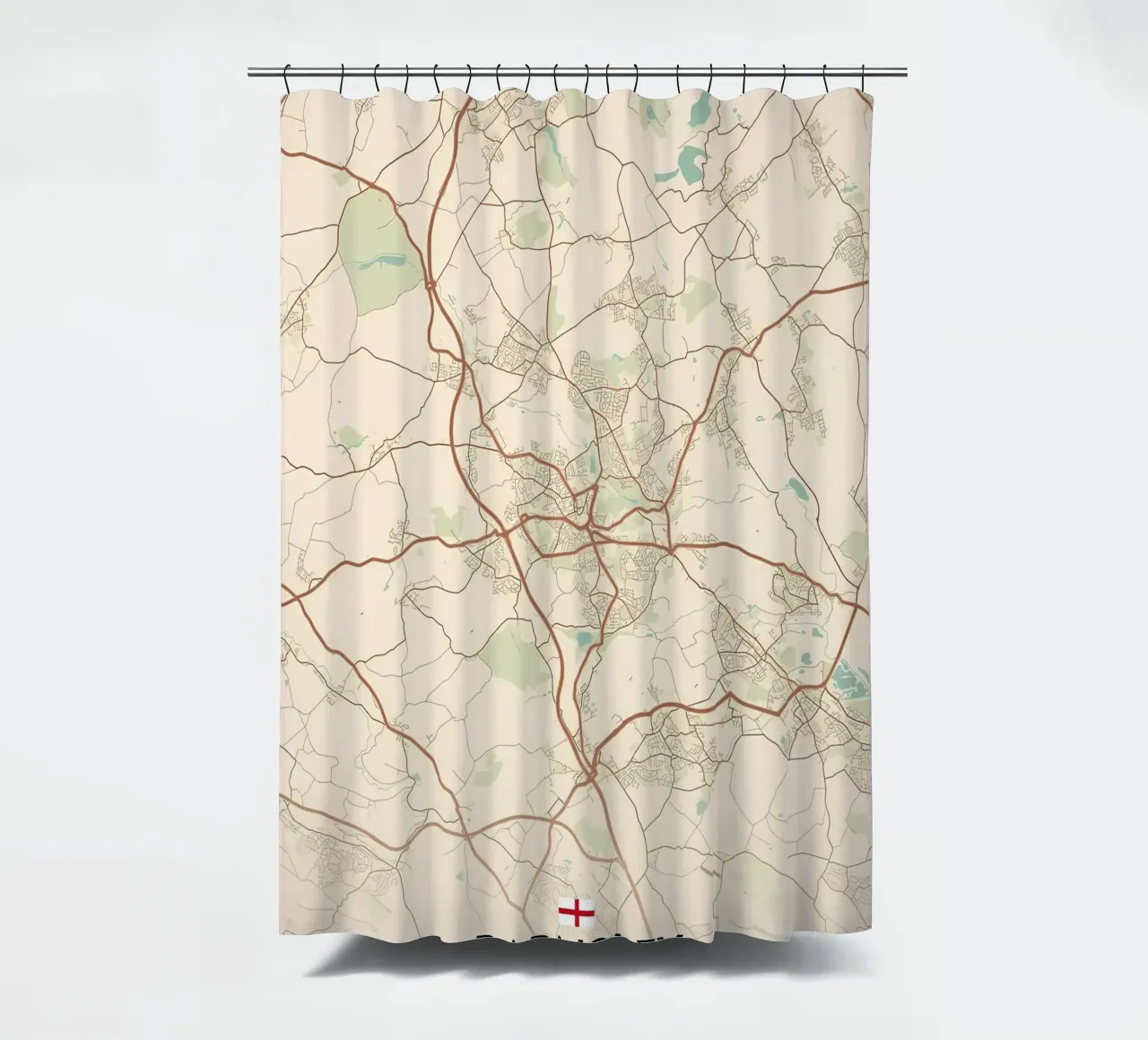 Barnsley UK shower curtain by Jacob W MICKELSON