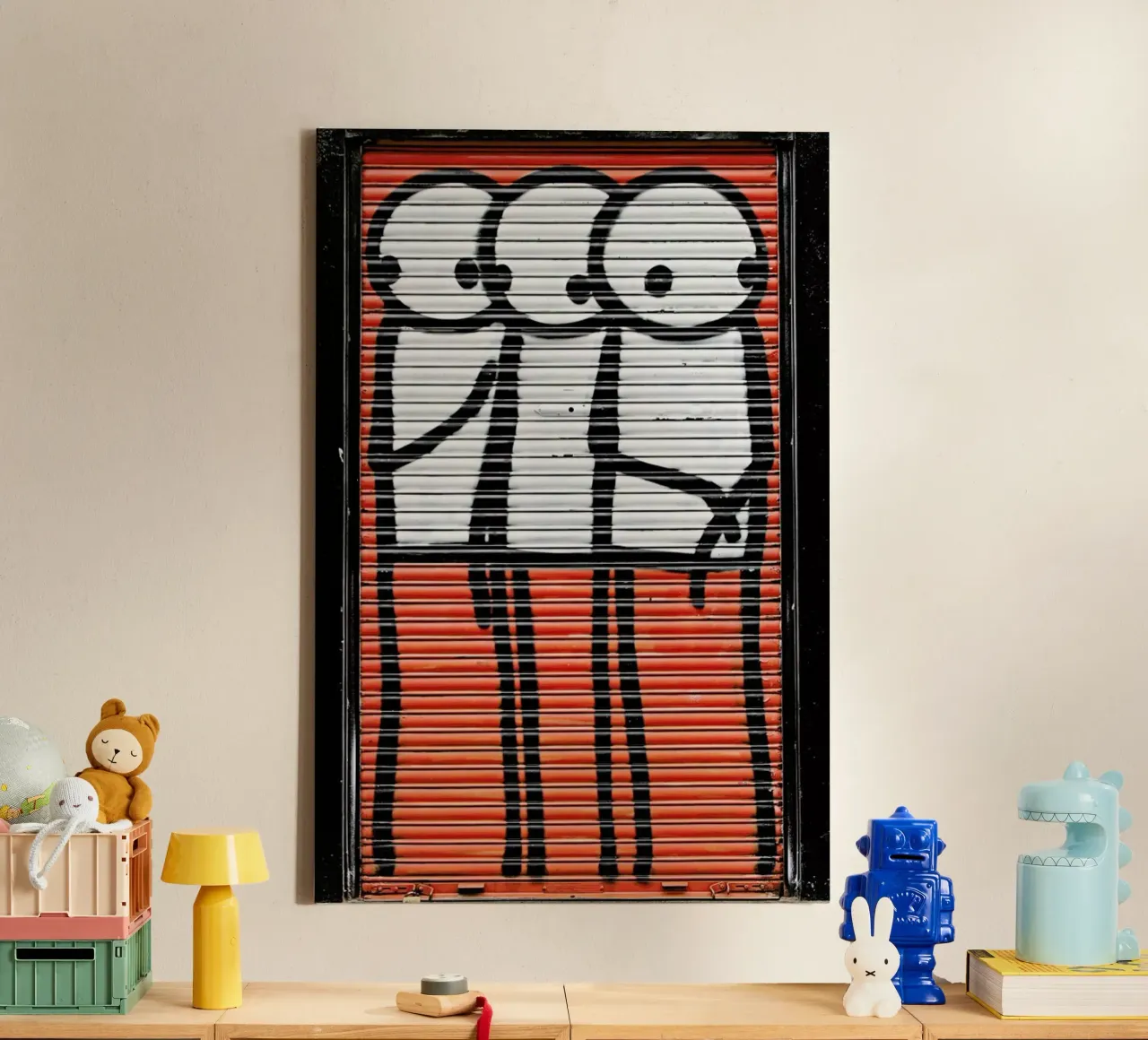 Streetart Rot 2 tela con Cornice a cassetta da Sadia