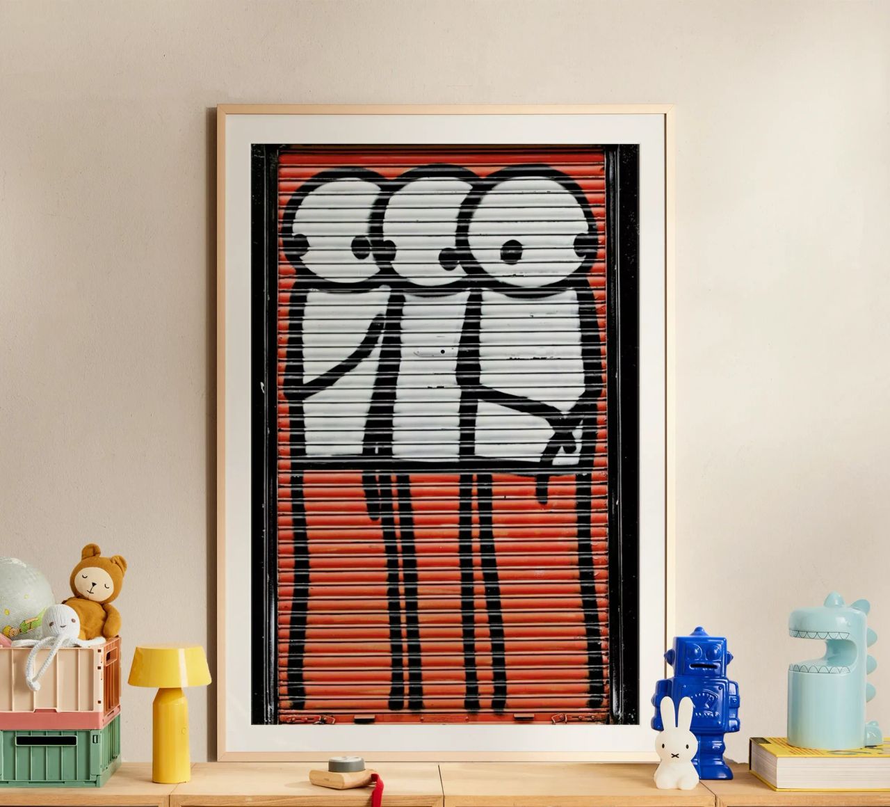 Streetart Rot 2 poster de Sadia