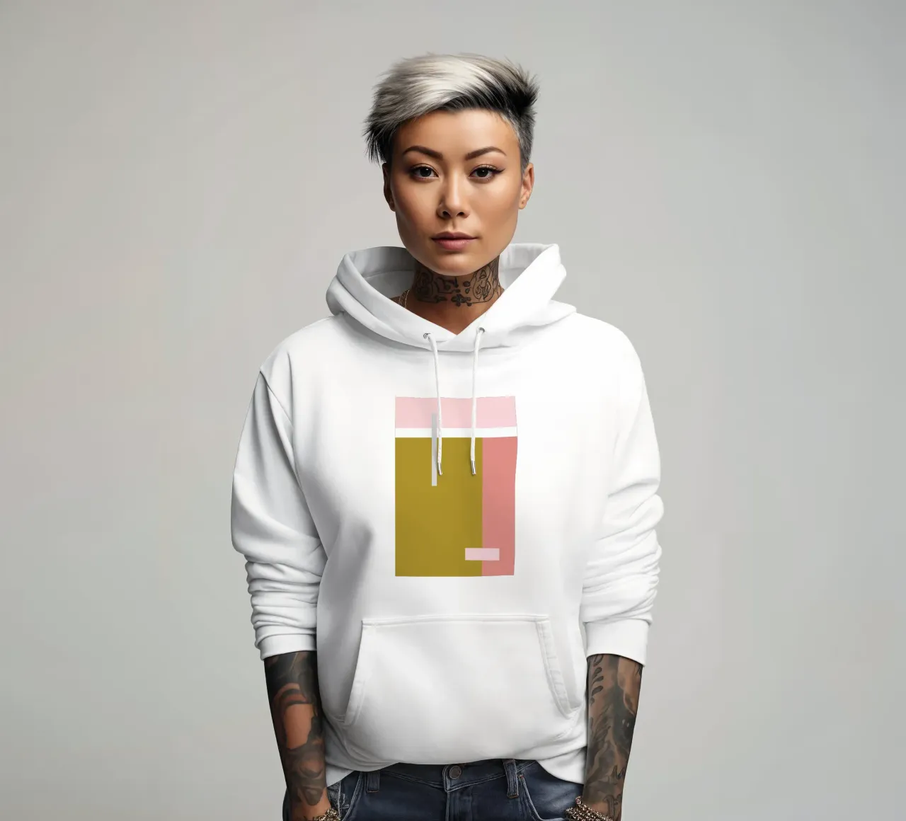 Color Blocking hoodie by Linda Gobeta