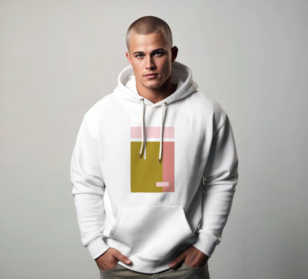 Color Blocking felpa con cappuccio da Linda Gobeta