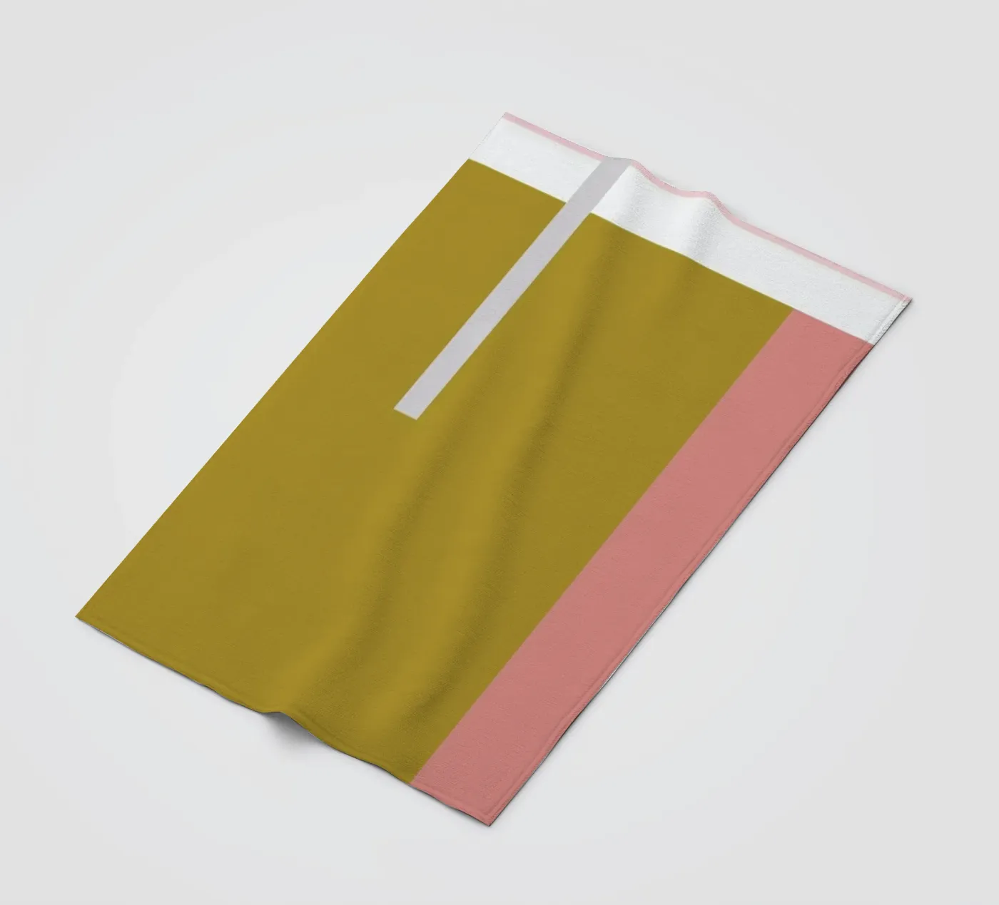 Color Blocking fleece blanket by Linda Gobeta