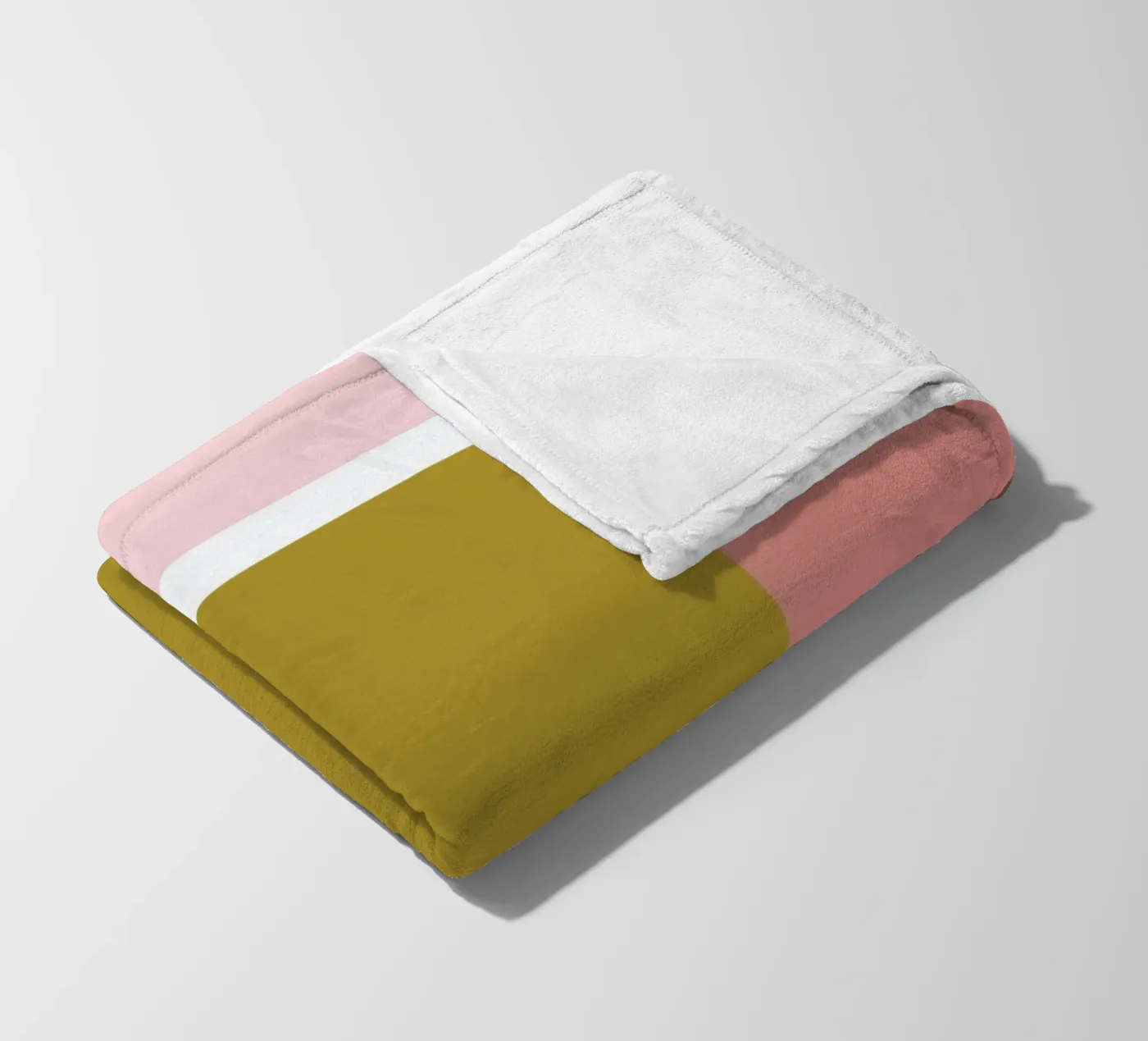 Color Blocking fleece blanket by Linda Gobeta