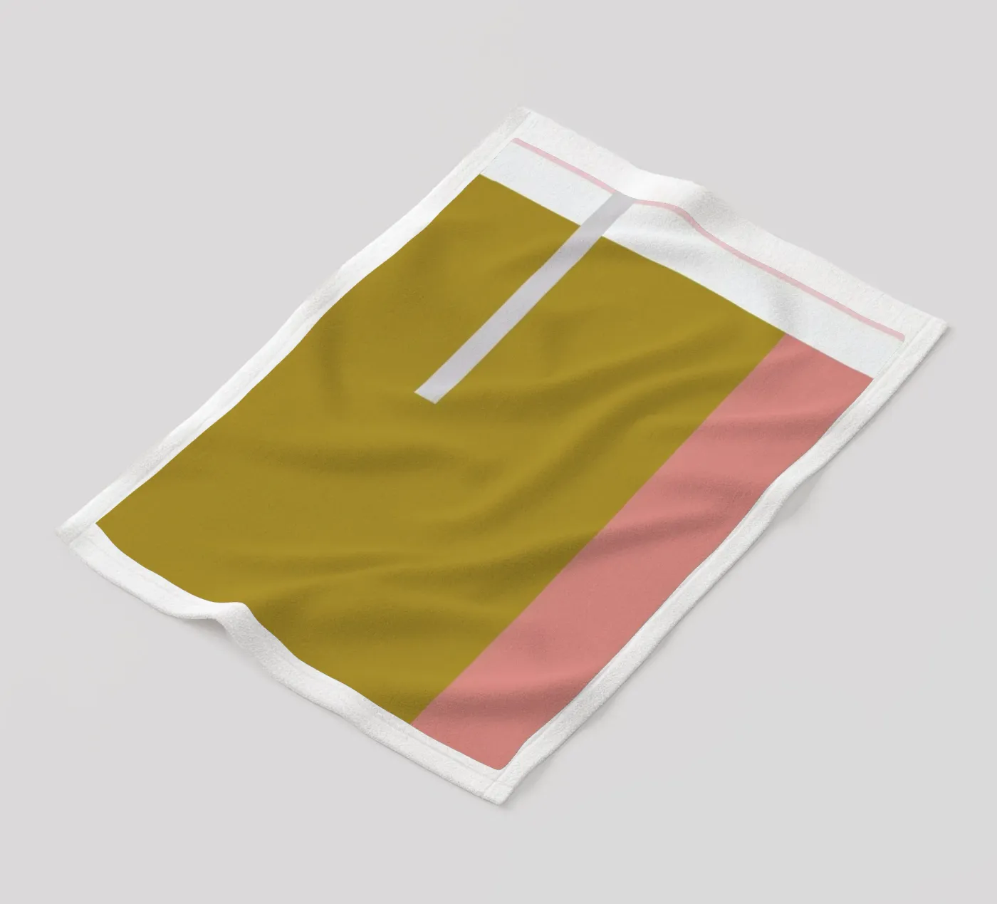 Color Blocking fleece blanket by Linda Gobeta