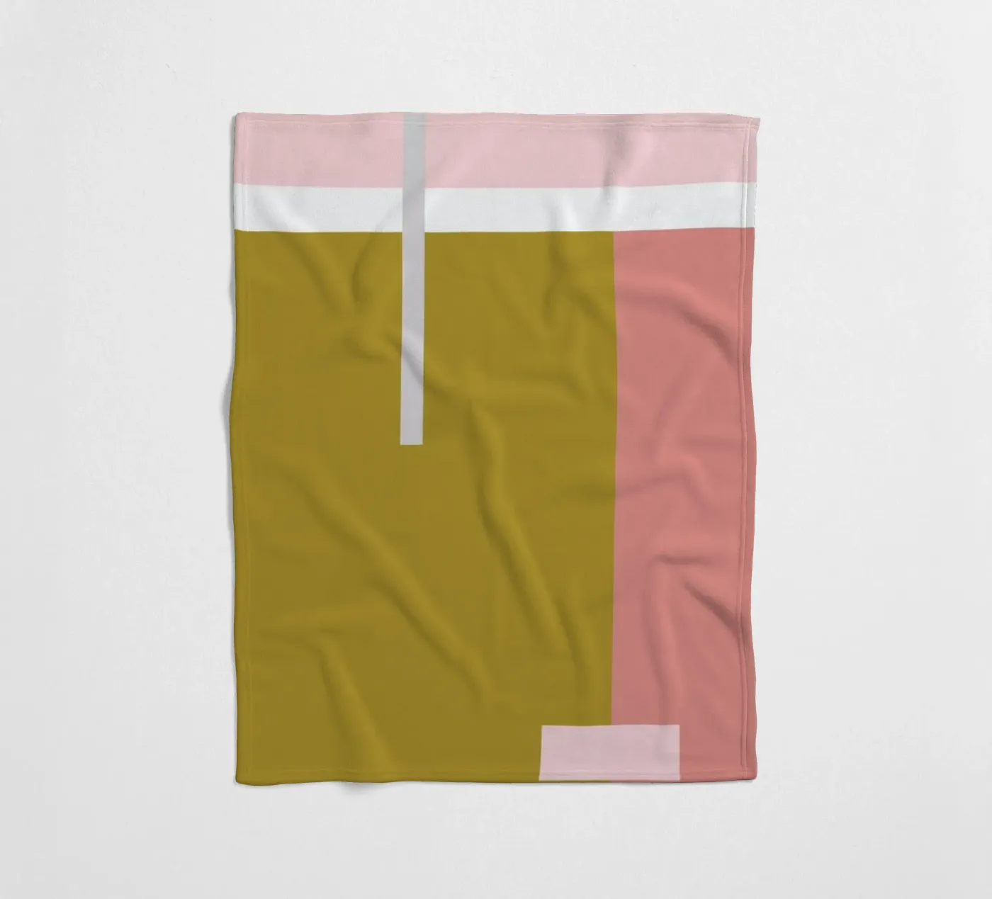 Color Blocking fleece blanket by Linda Gobeta