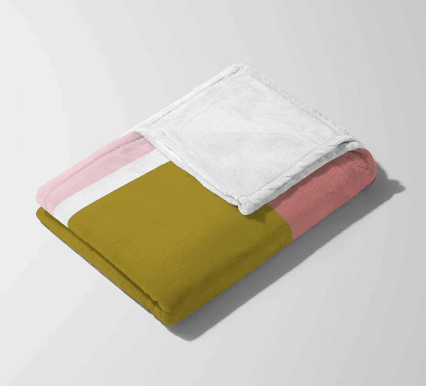 Color Blocking fleece blanket by Linda Gobeta