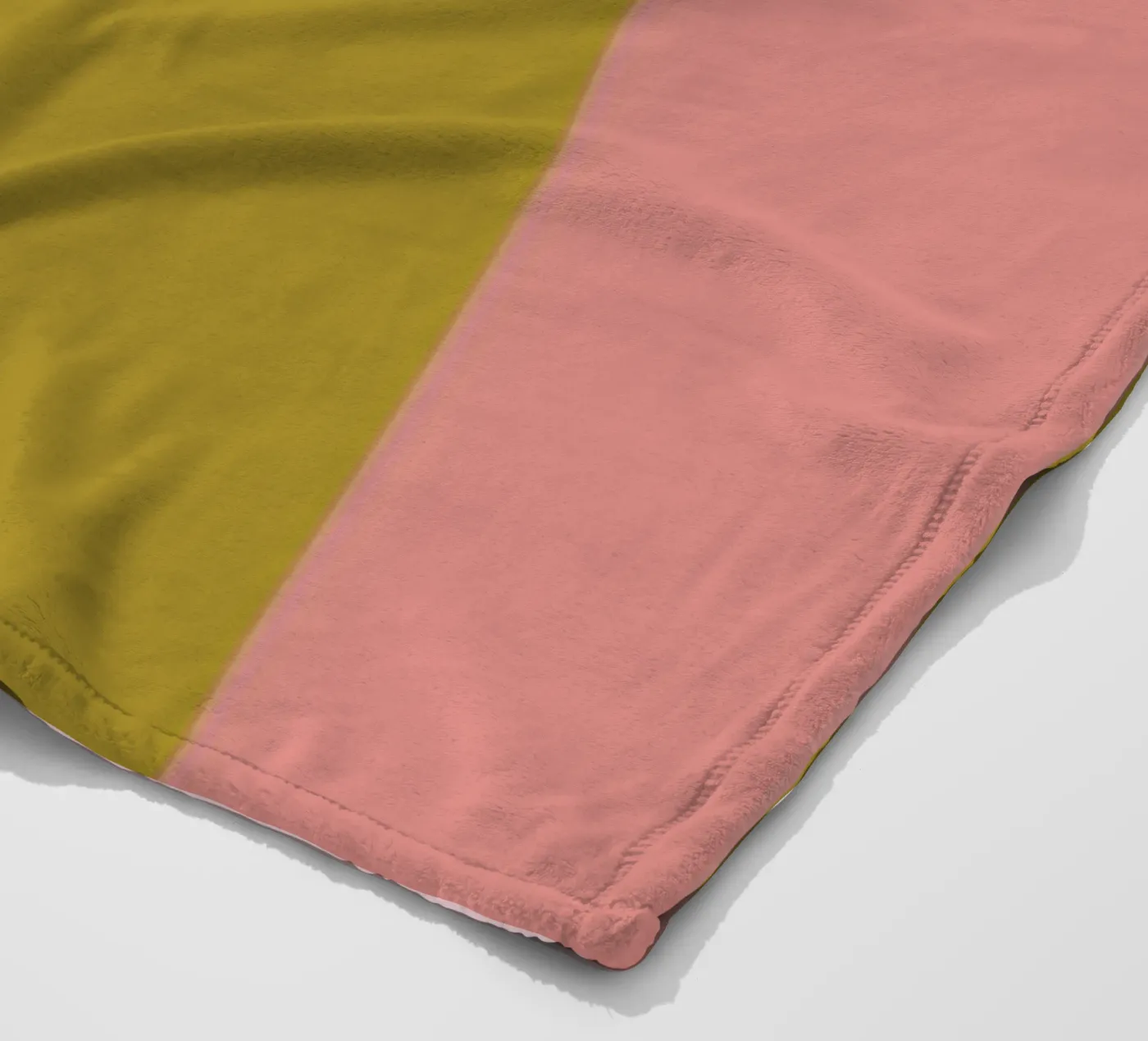 Color Blocking fleece blanket by Linda Gobeta