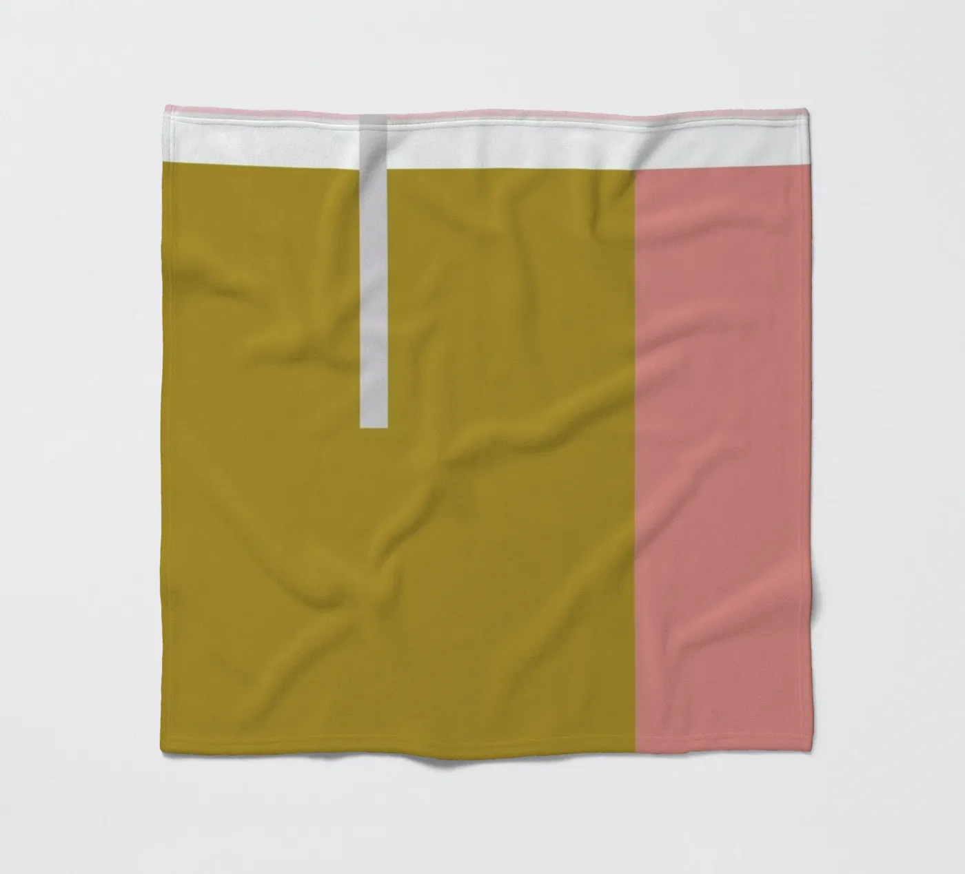 Color Blocking fleece blanket by Linda Gobeta