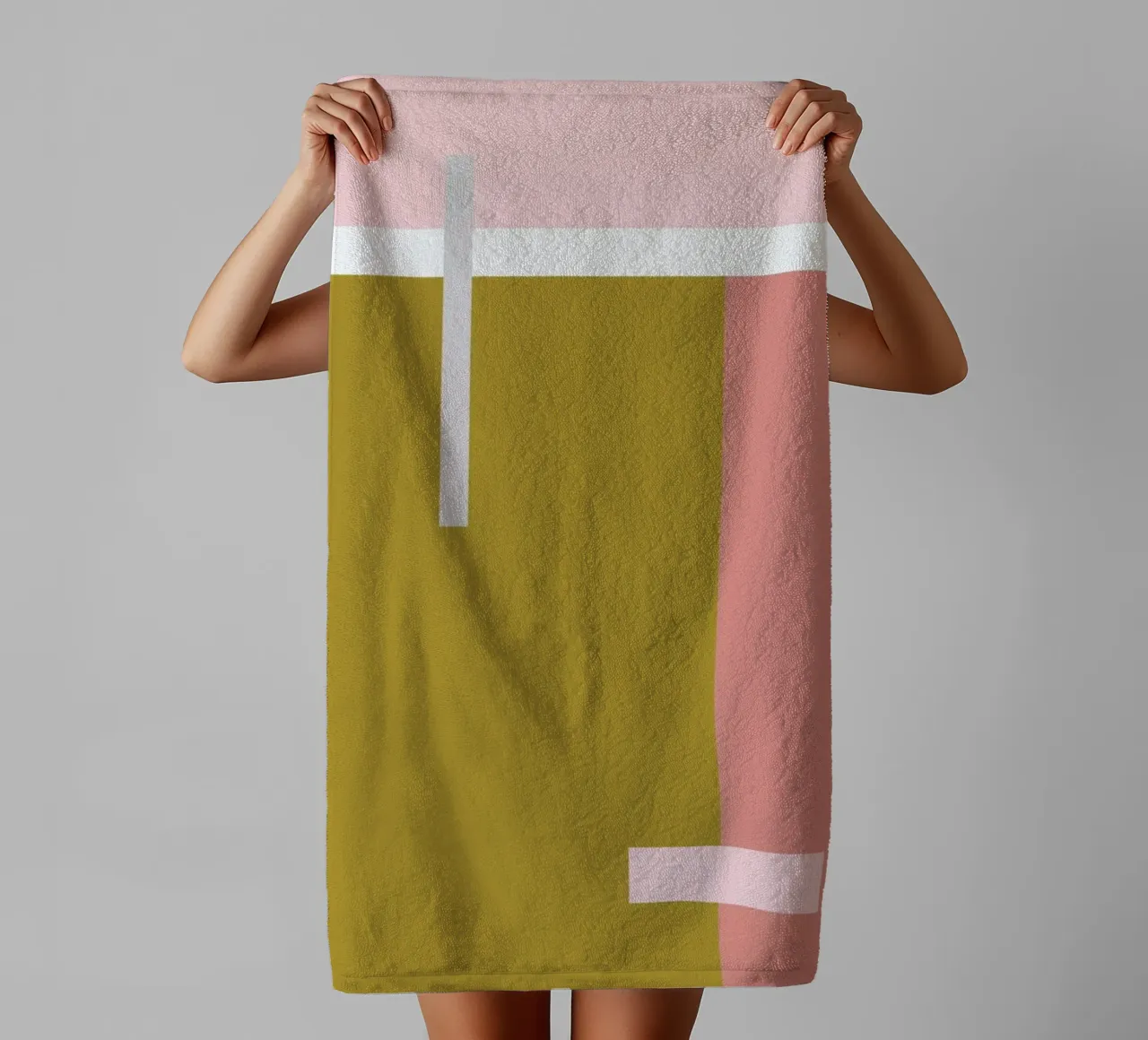 Color Blocking asciugamano da bagno da Linda Gobeta