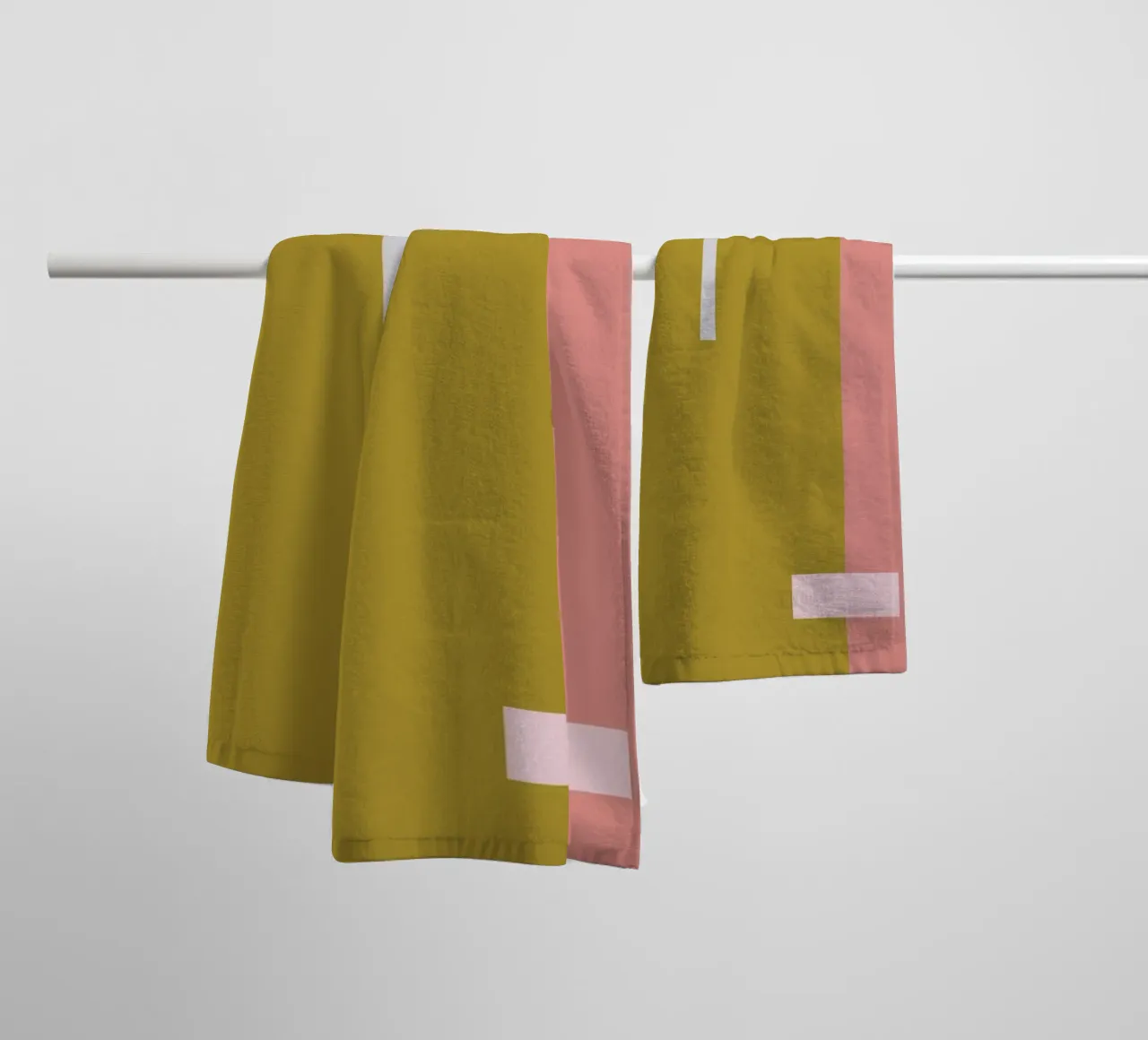 Color Blocking asciugamano da bagno da Linda Gobeta