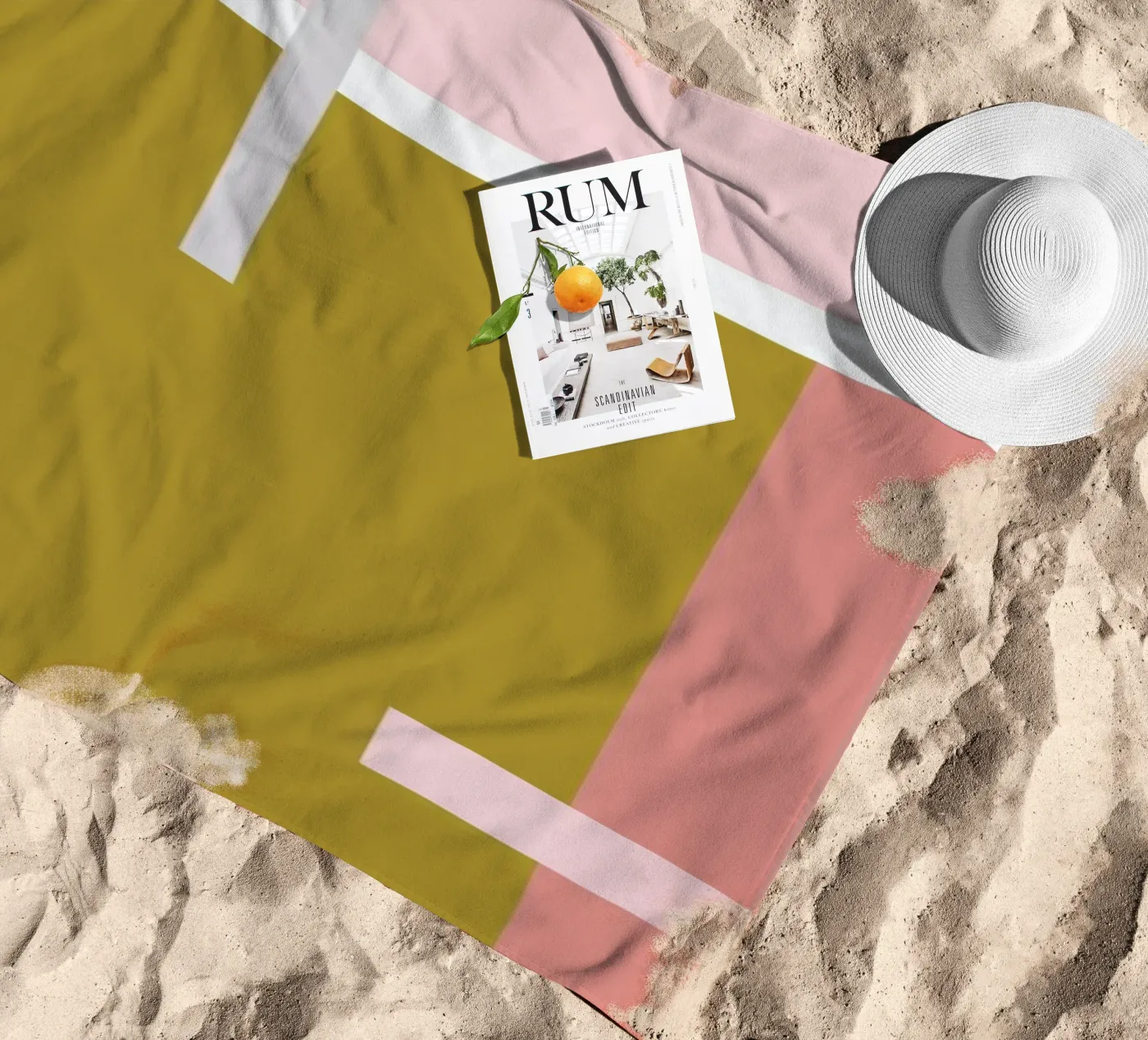 Color Blocking telo mare da Linda Gobeta