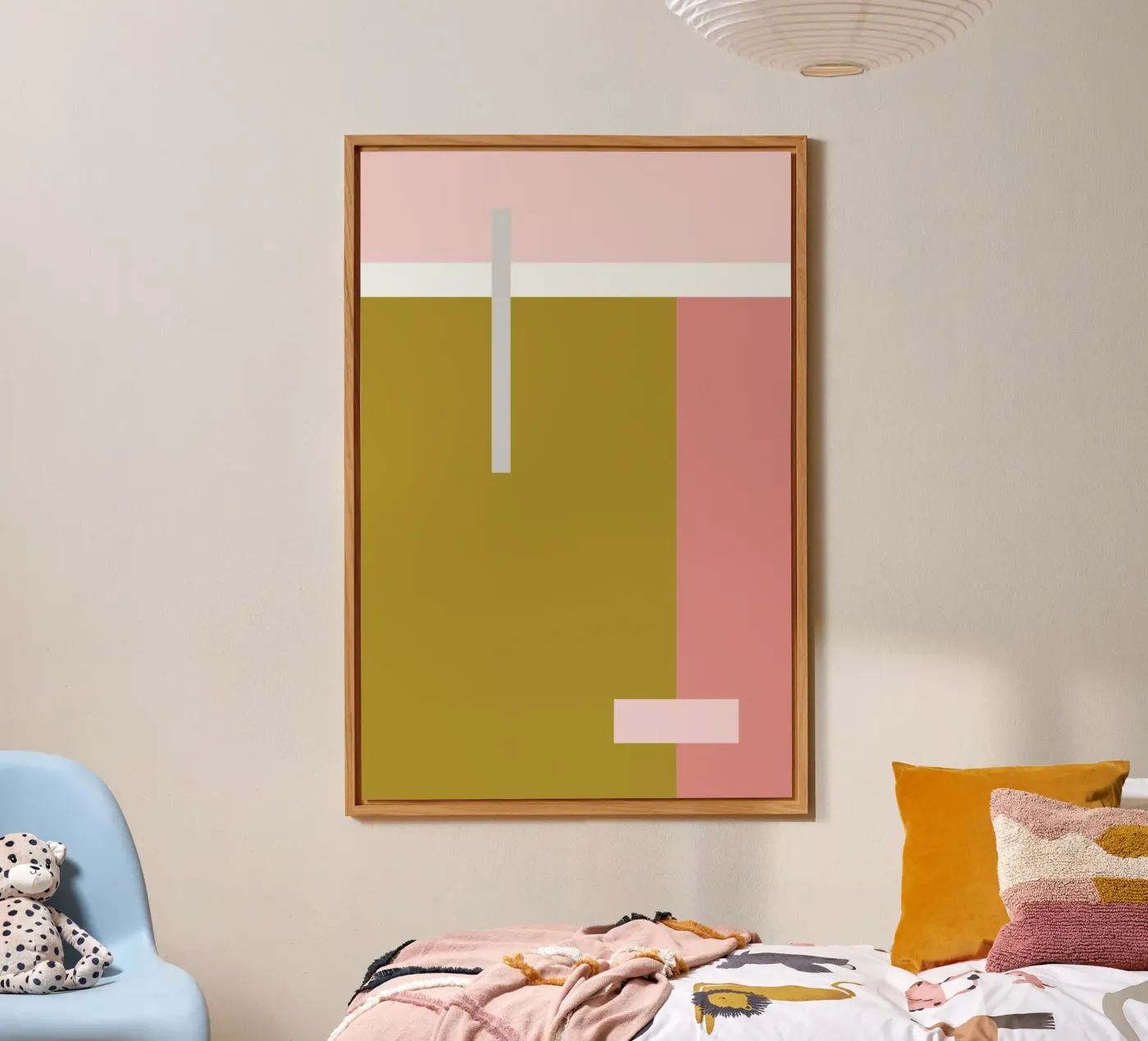 Color Blocking forex-plaat van Linda Gobeta