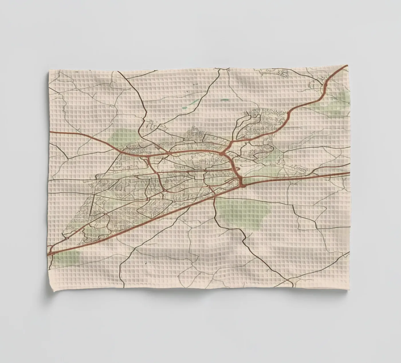 Basingstoke UK tea towel by Jacob W MICKELSON