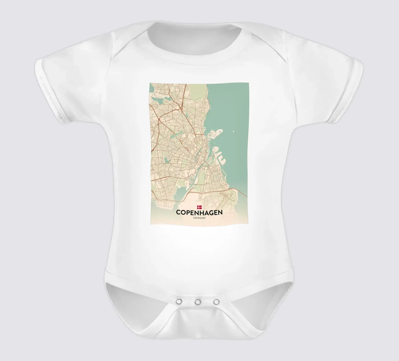 Copenaghen DK body neonato maniche corte da Jacob W MICKELSON