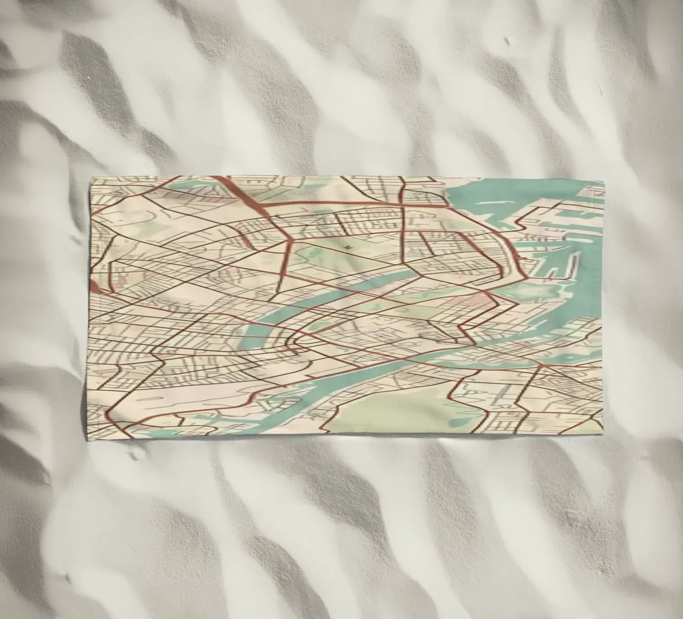 Copenhagen DK strandhanddoek van Jacob W MICKELSON