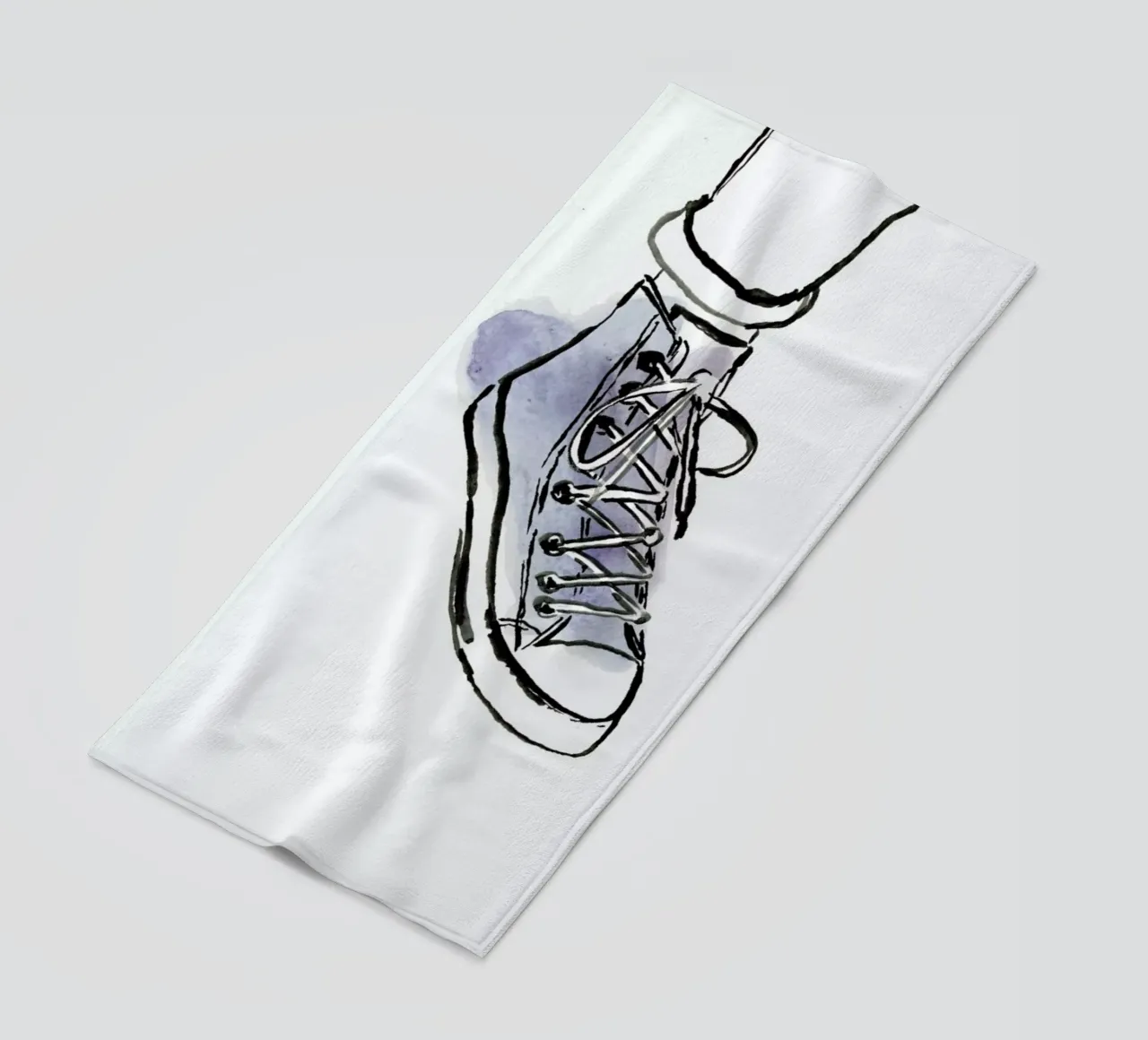 Shoe beach towel by Farina Kuklinski