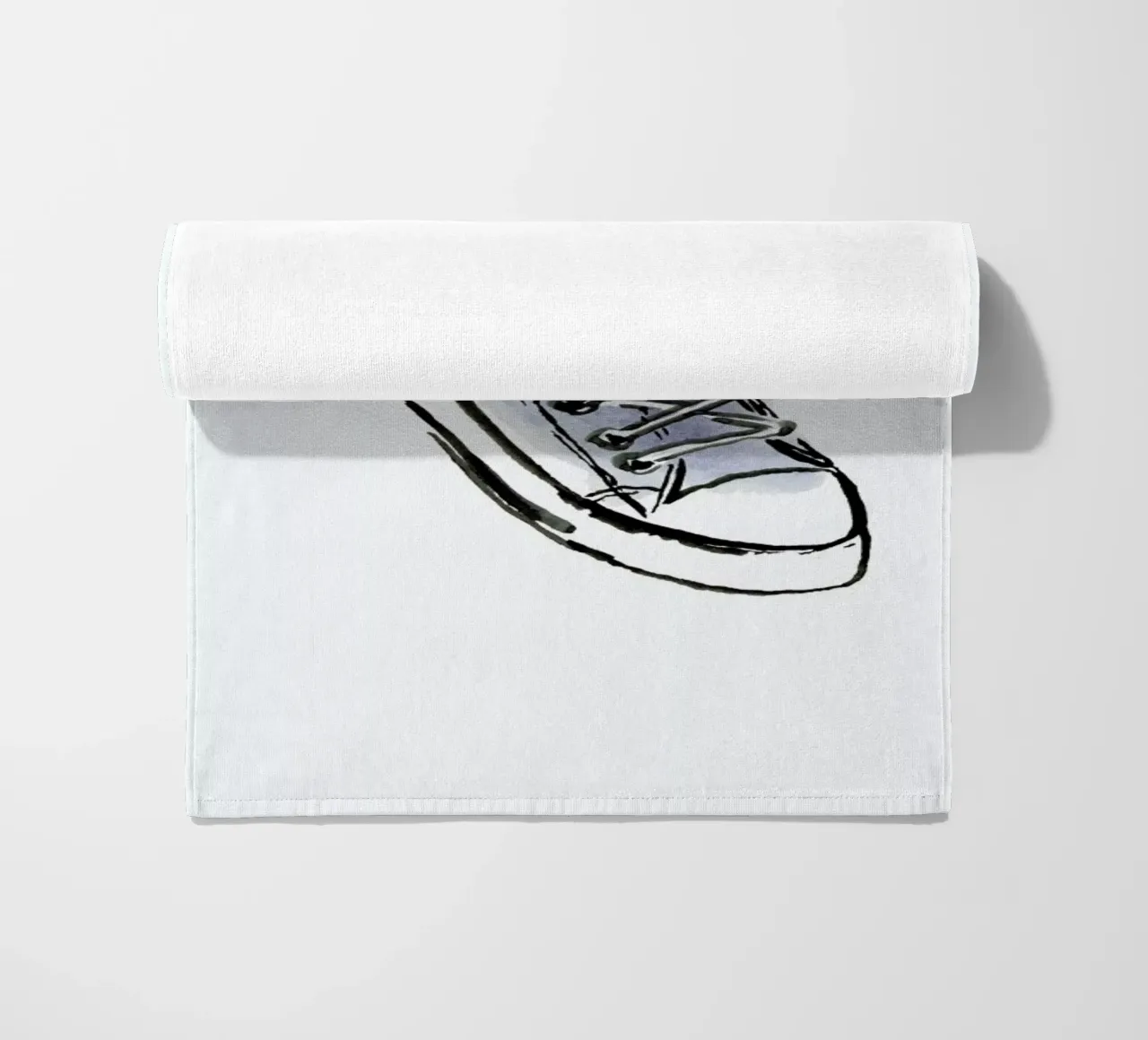 Shoe beach towel by Farina Kuklinski