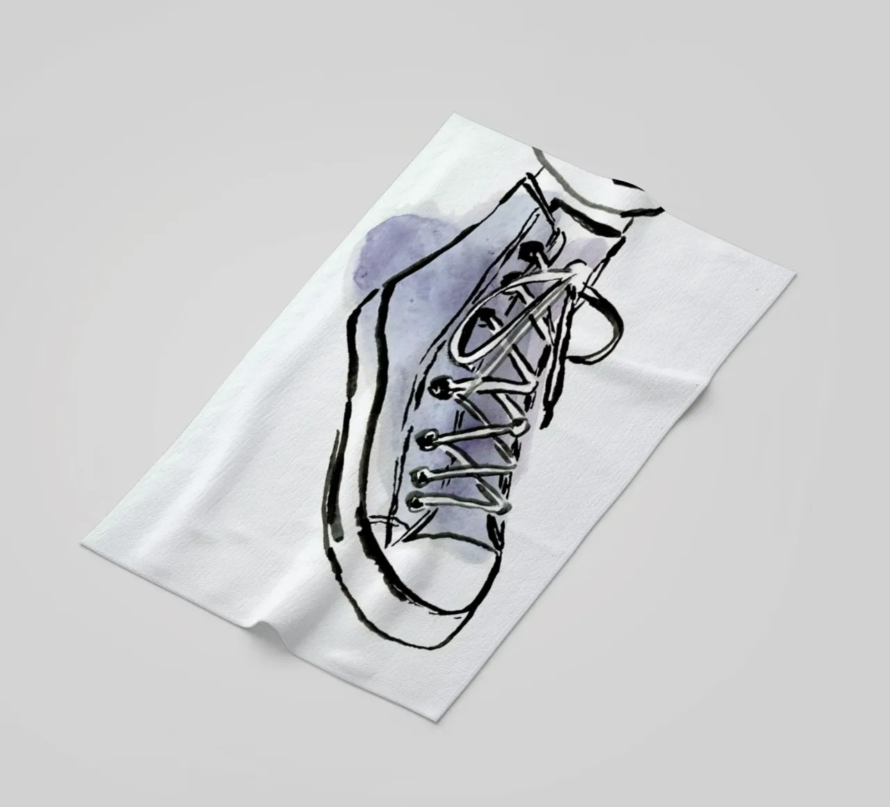Shoe beach towel by Farina Kuklinski