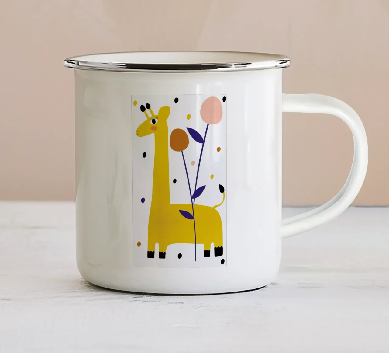 Stand Tall tazza in smalto da Little Flourishes