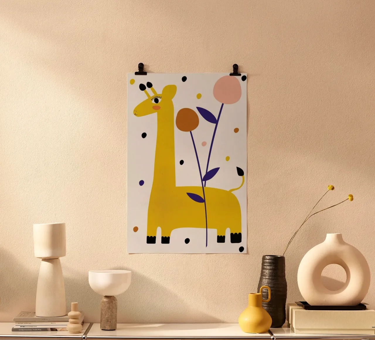 Stand Tall poster con telaio in plastica da Little Flourishes