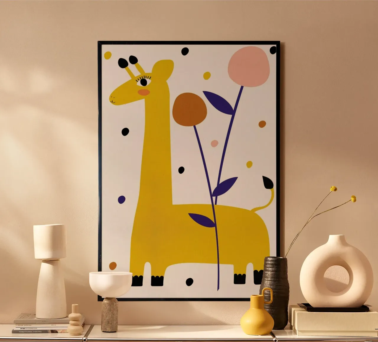 Stand Tall poster con telaio in plastica da Little Flourishes