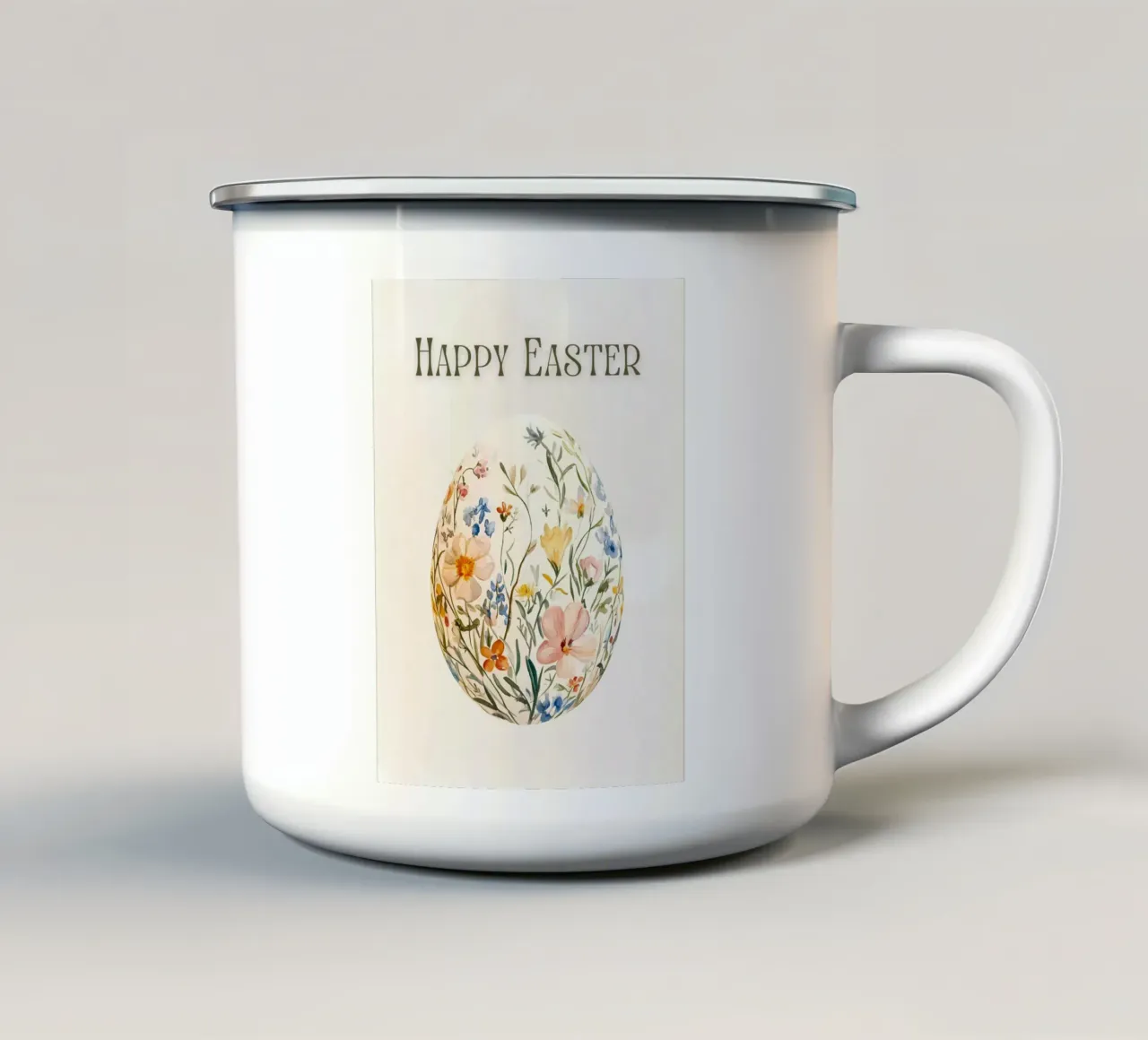 Buona Pasqua tazza in smalto da IamHomeStudio