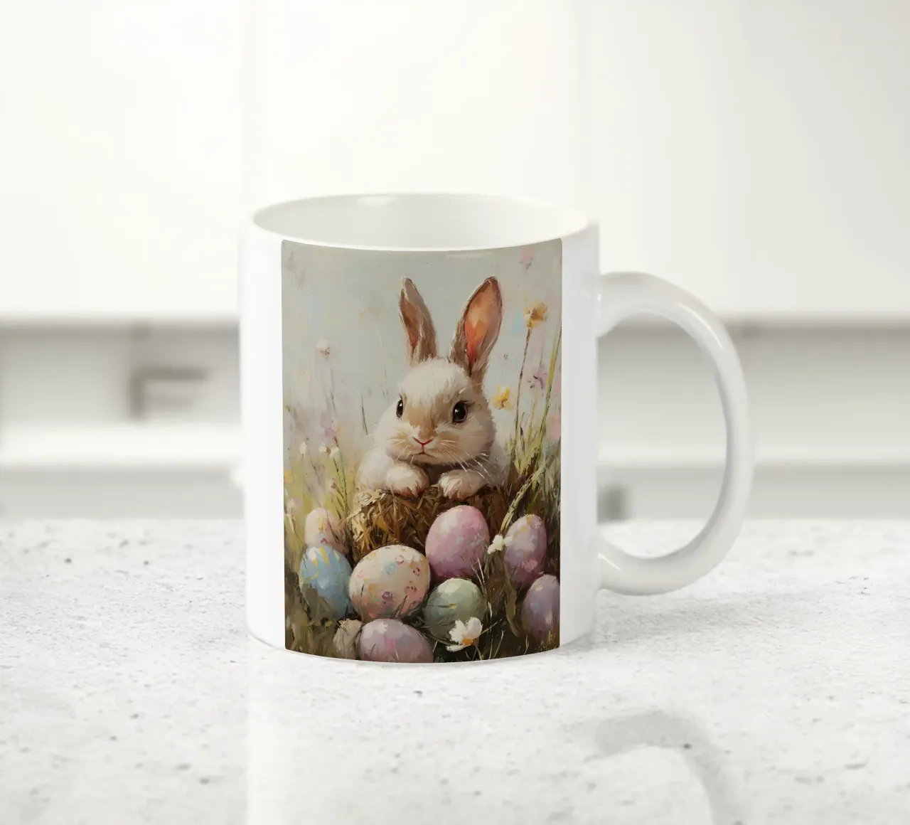 Coniglietto di Pasqua tazza in ceramica da IamHomeStudio