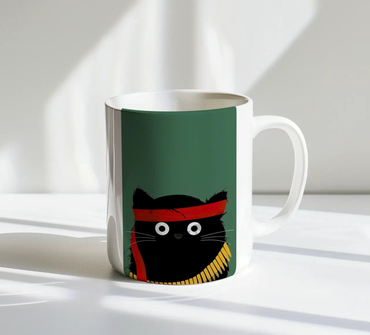 Cat - Rambo tazza in ceramica da Doozal