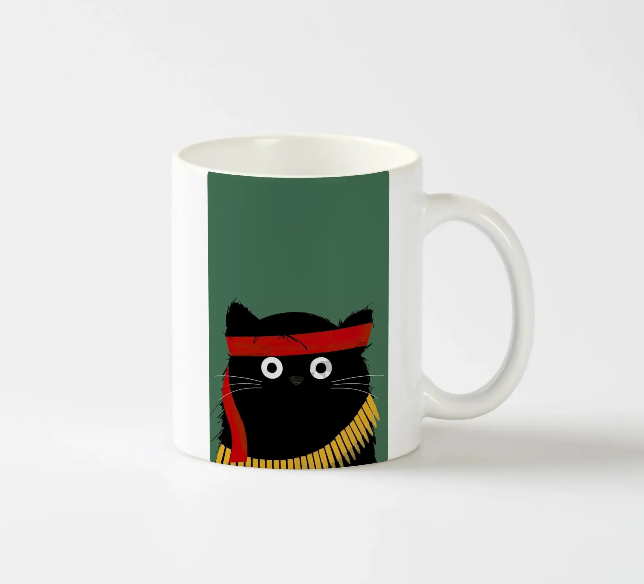 Cat - Rambo tazza in ceramica da Doozal
