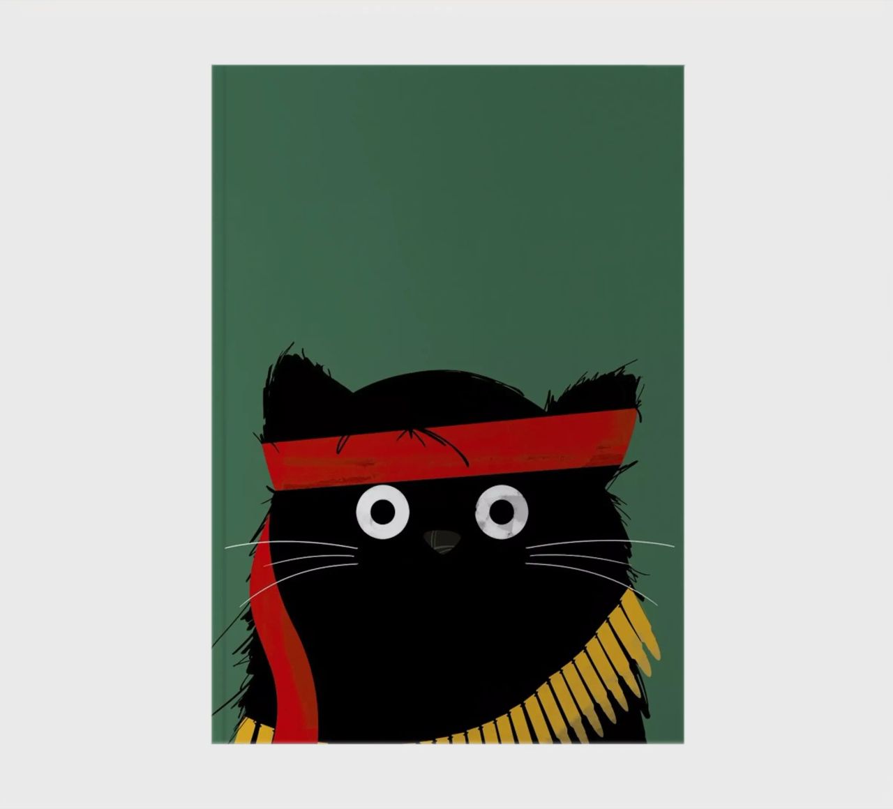 Cat - Rambo notebook by Doozal