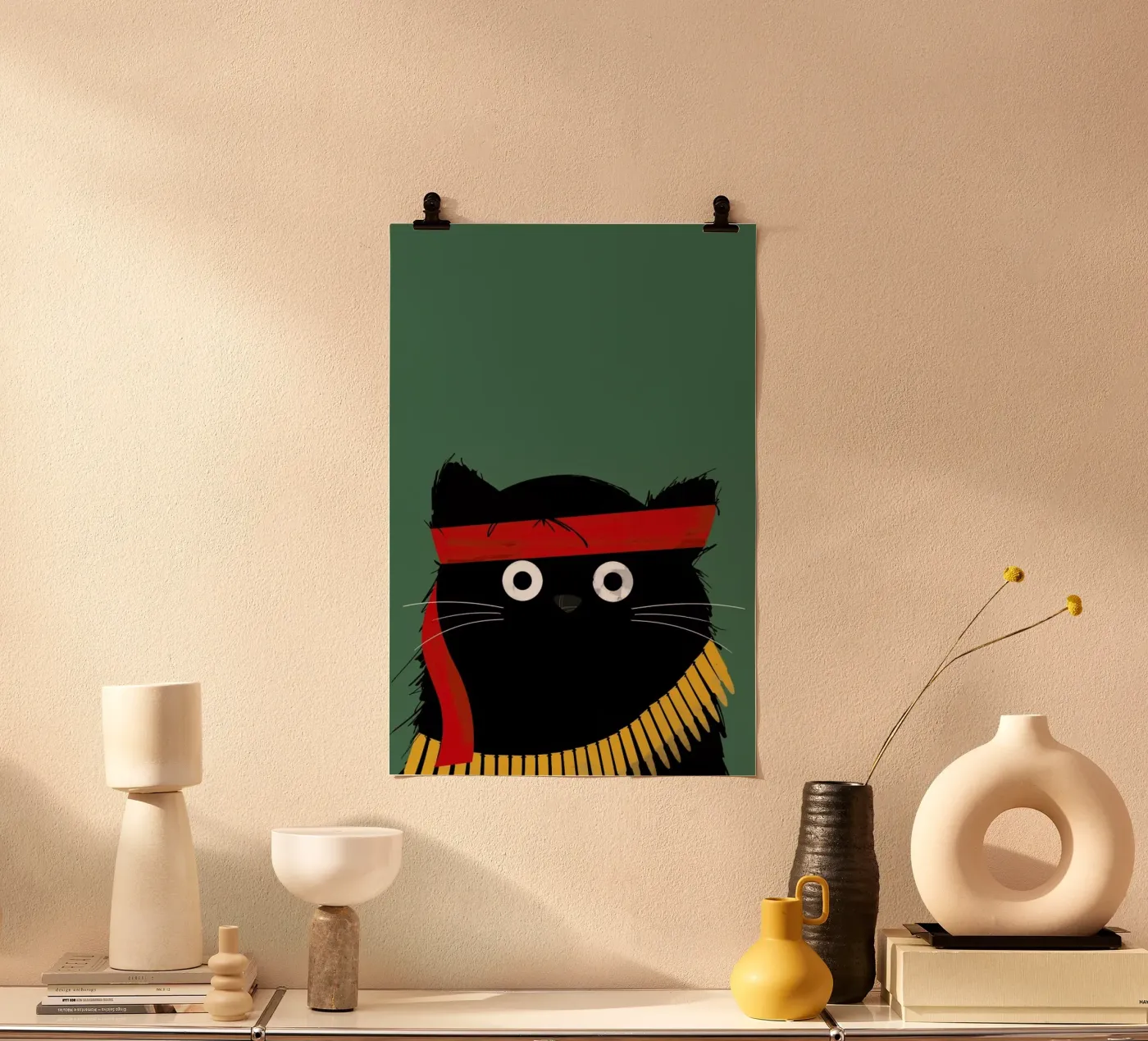 Cat - Rambo poster van Doozal