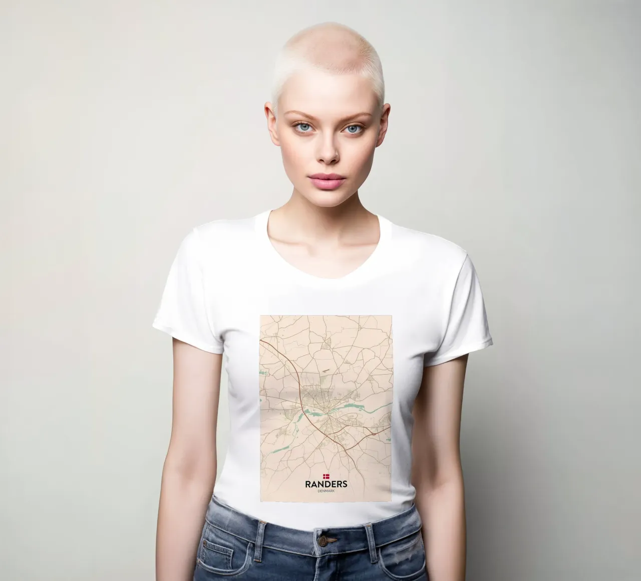 Randers DK women's fitted t-shirt by Jacob W MICKELSON