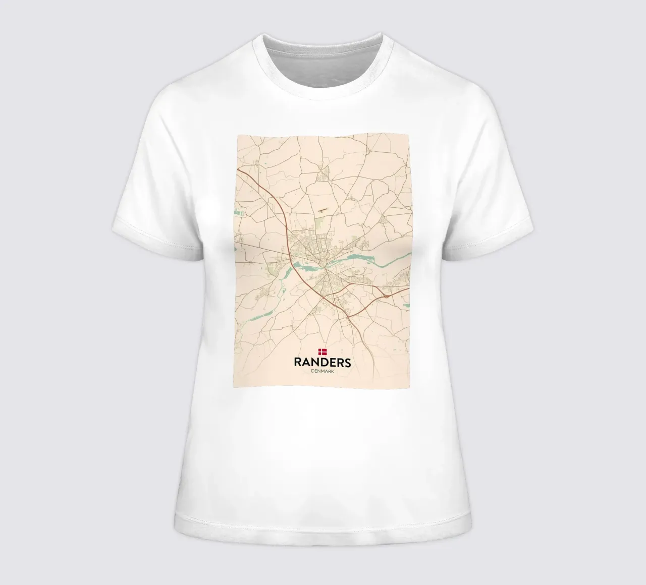 Randers DK women's fitted t-shirt by Jacob W MICKELSON
