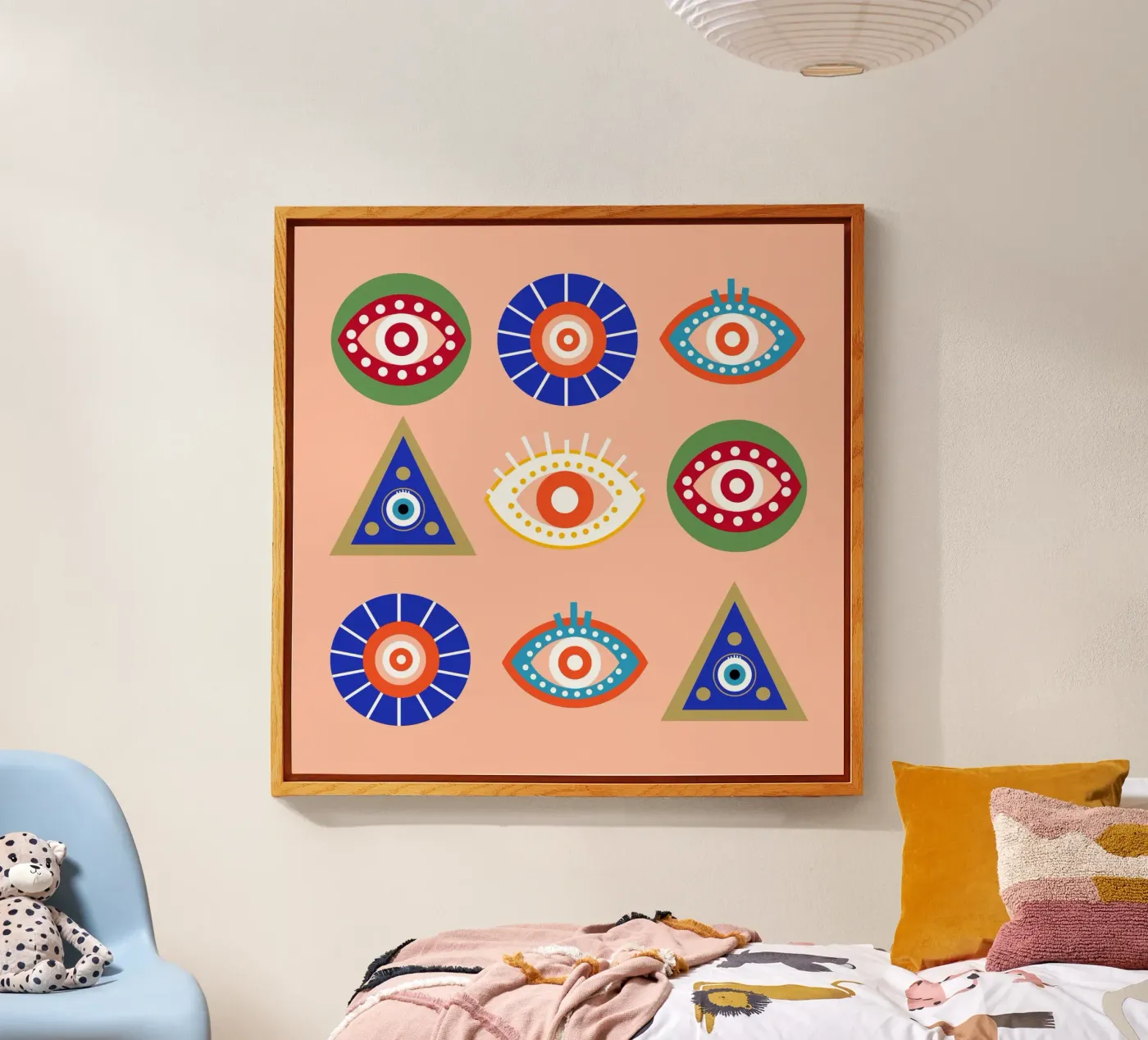 Evil Eye acryl van Dharma