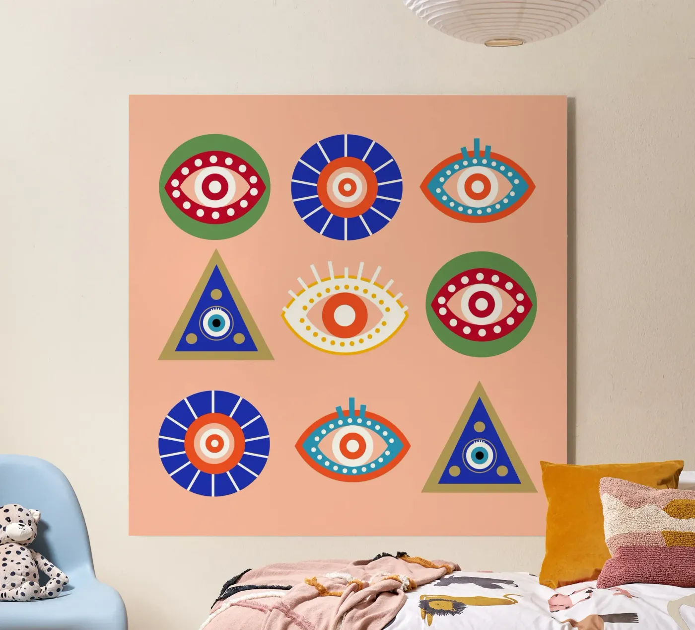 Evil Eye acryl van Dharma