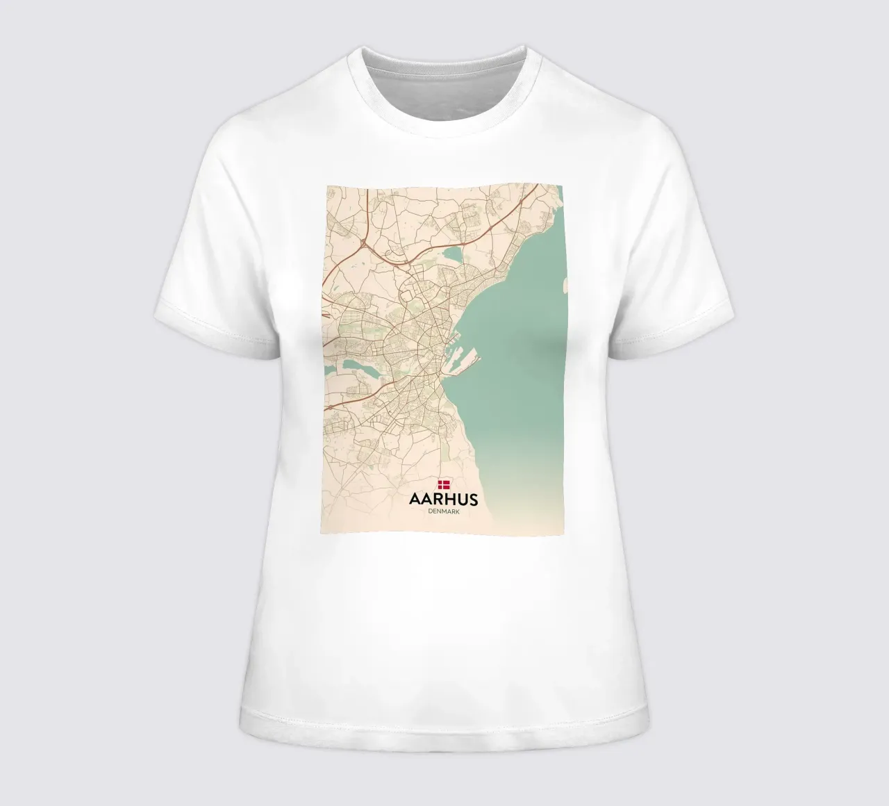 Aarhus DK t-shirt ajusté pour femmes de Jacob W MICKELSON