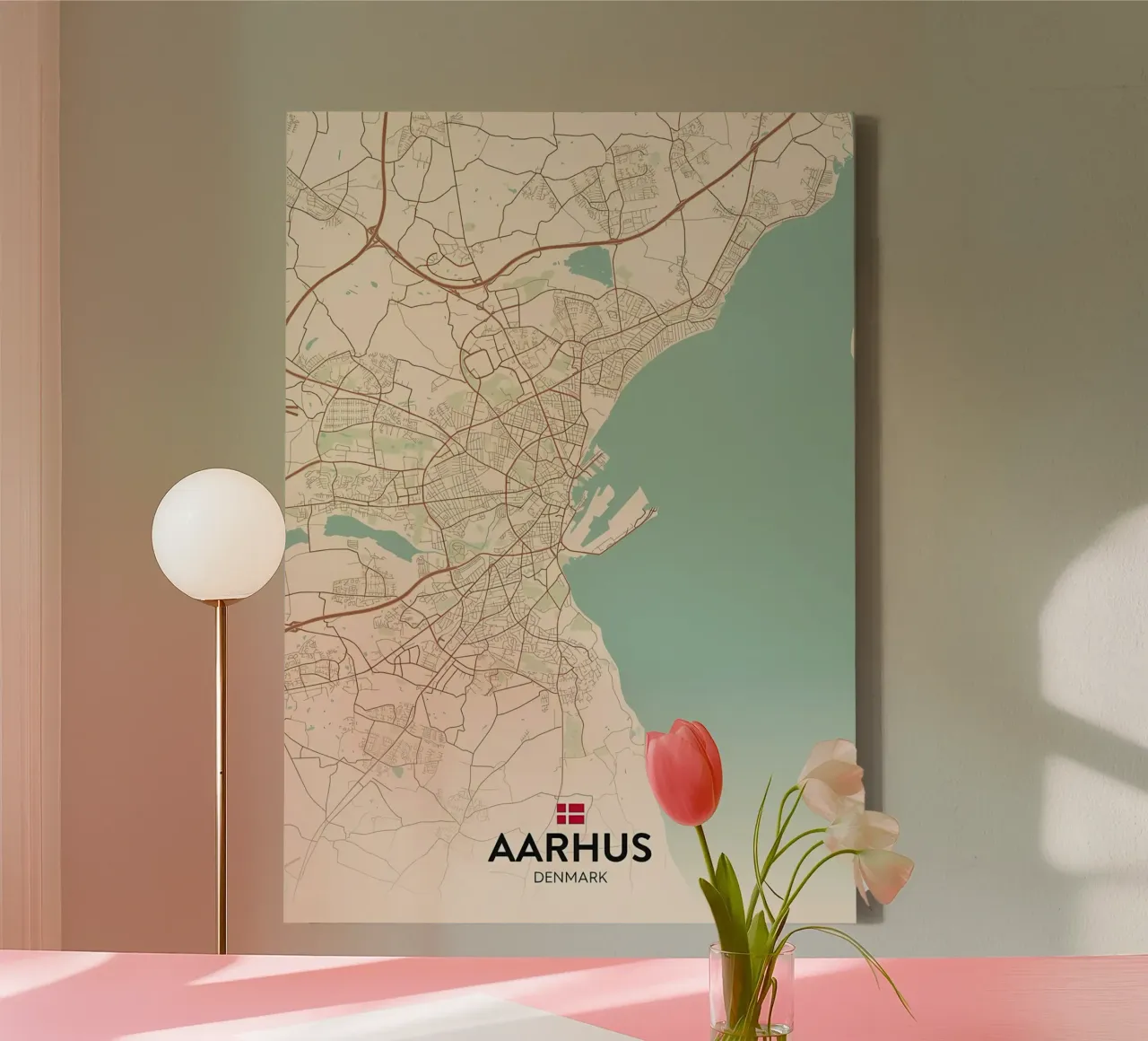 Aarhus DK canvas by Jacob W MICKELSON