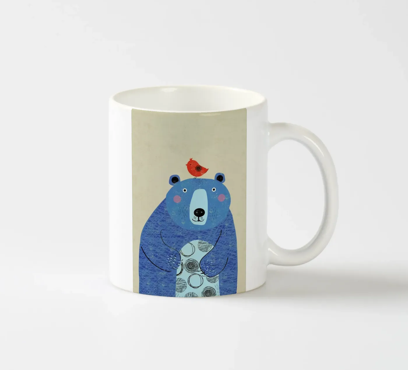 Bear ceramic mug by Rocket68