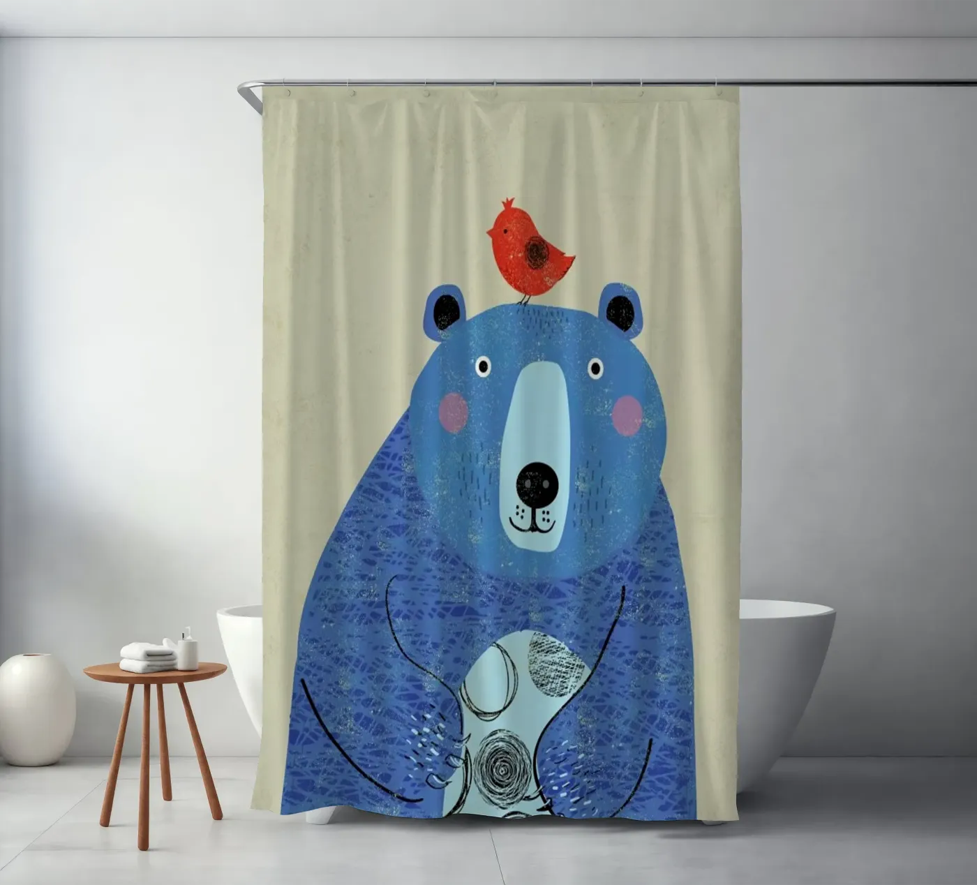 Bear Duschvorhang von Rocket68