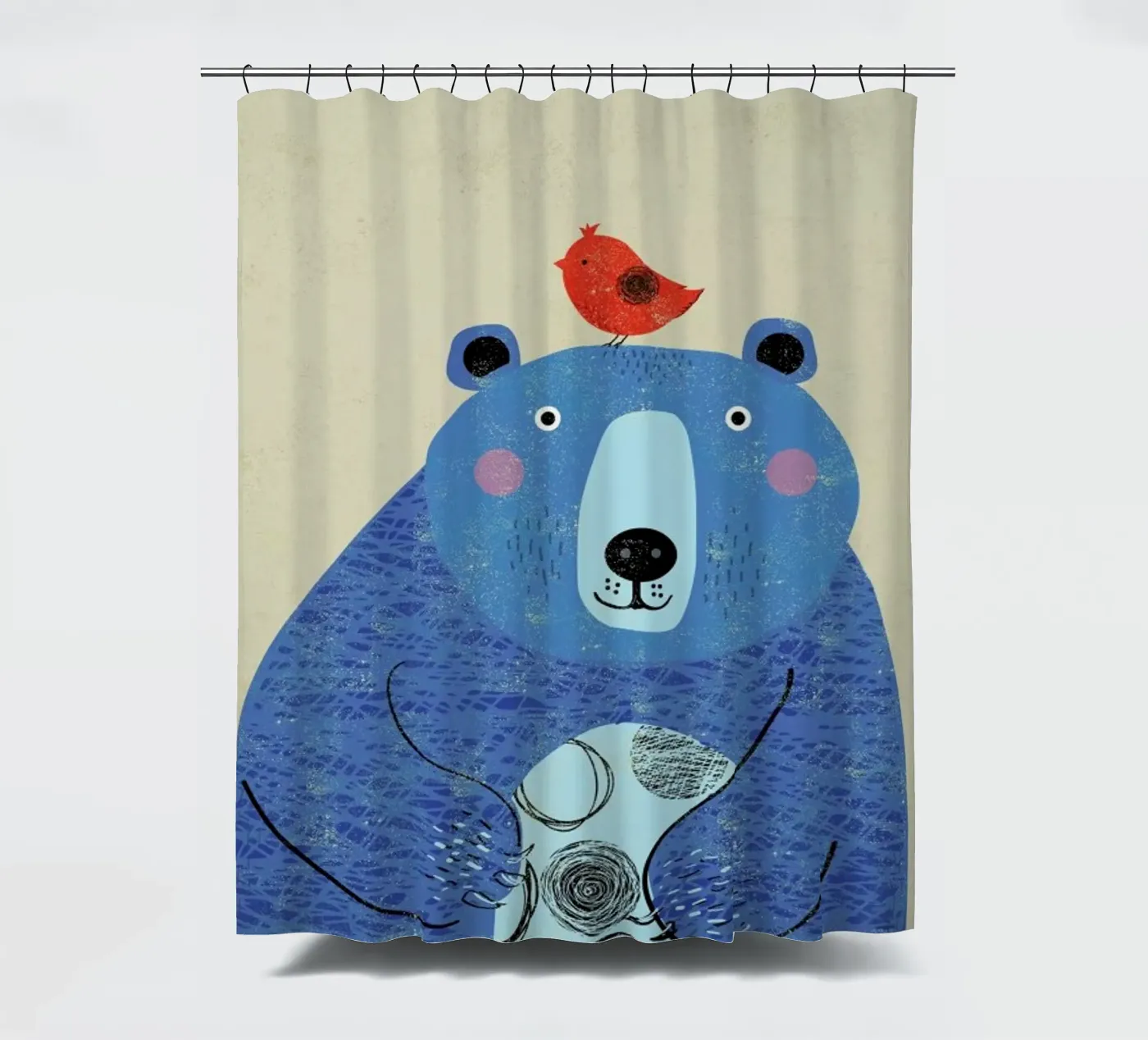 Bear Duschvorhang von Rocket68