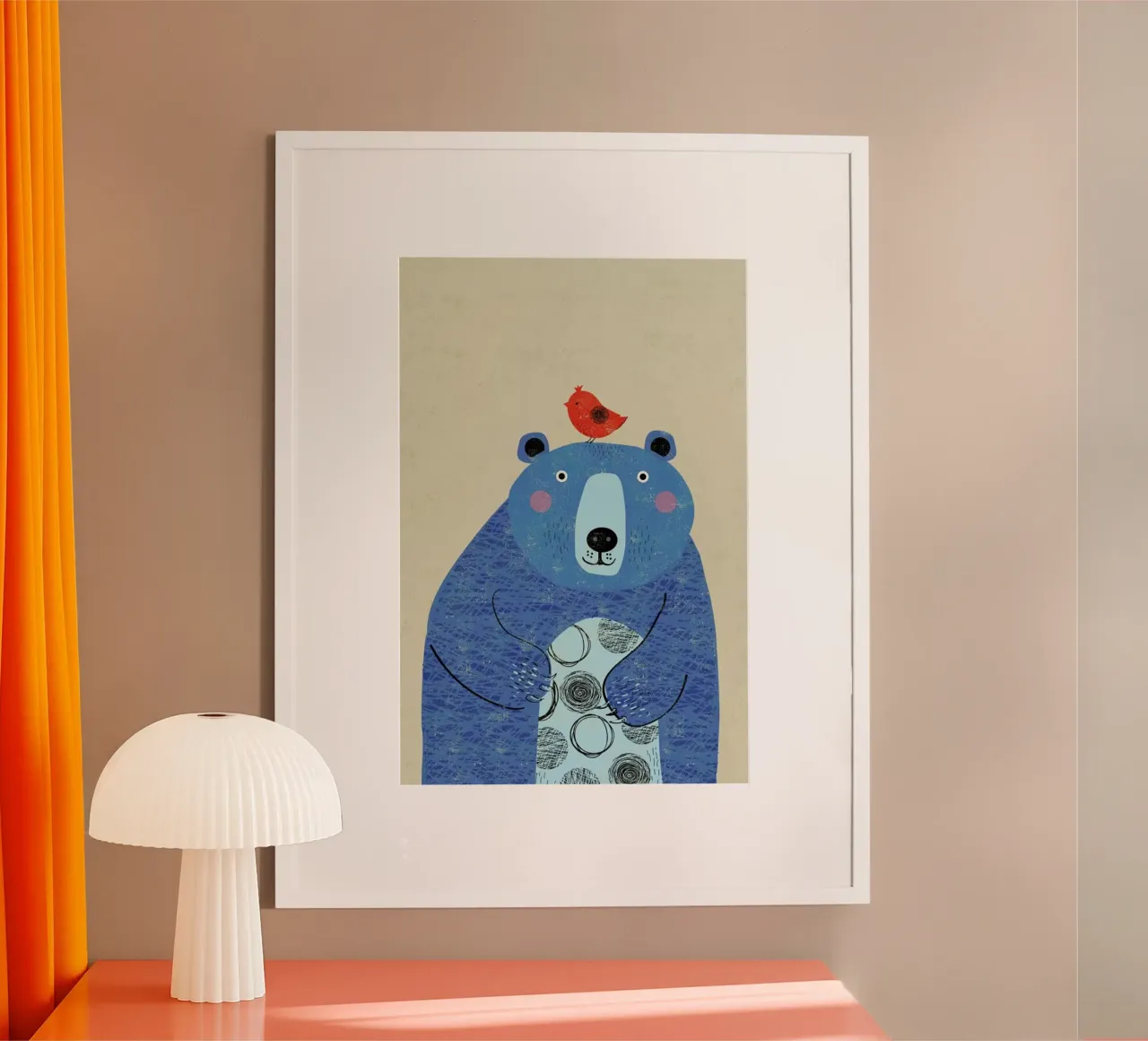 Bear poster con telaio in plastica da Rocket68