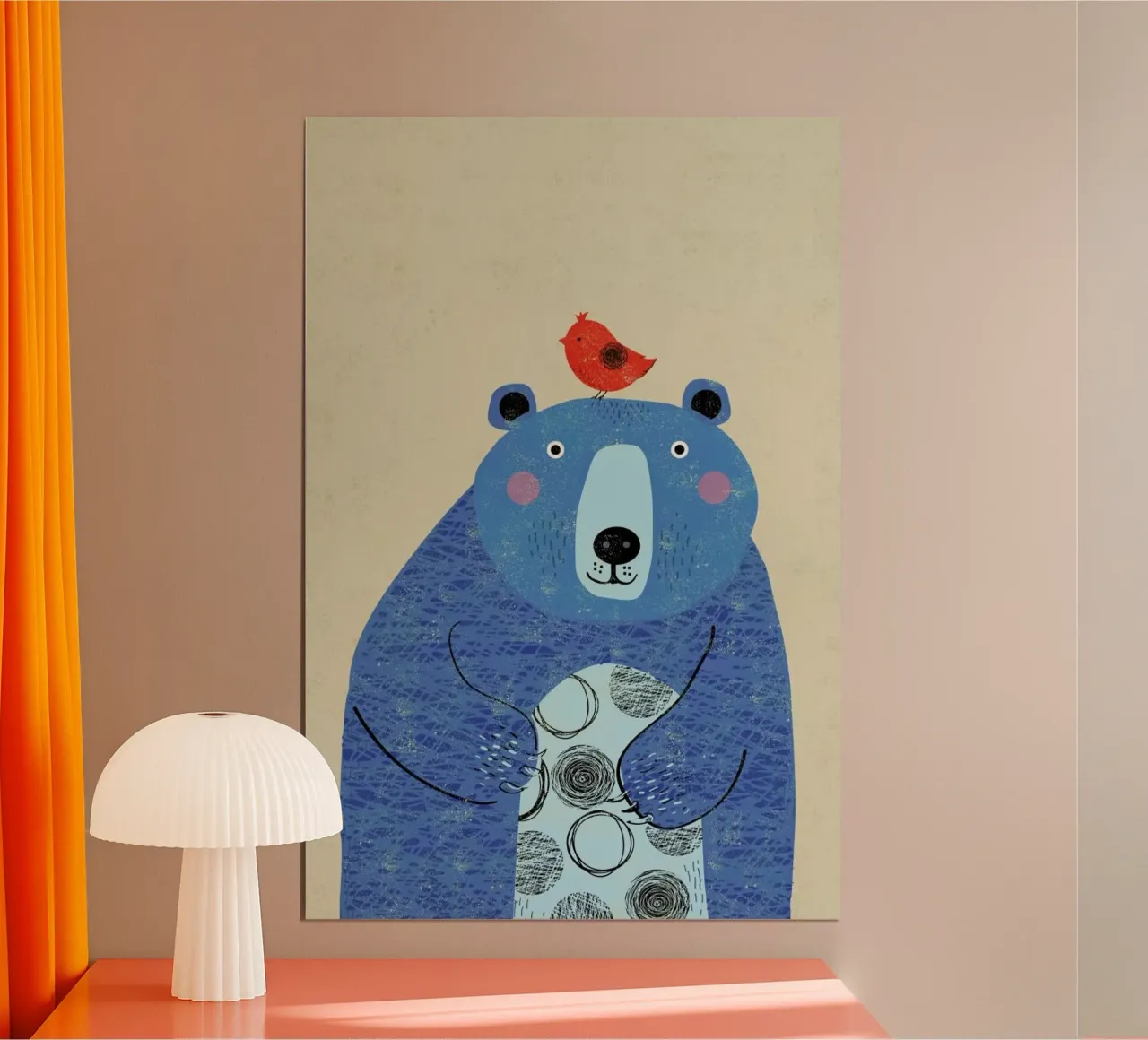 Bear poster con telaio in plastica da Rocket68